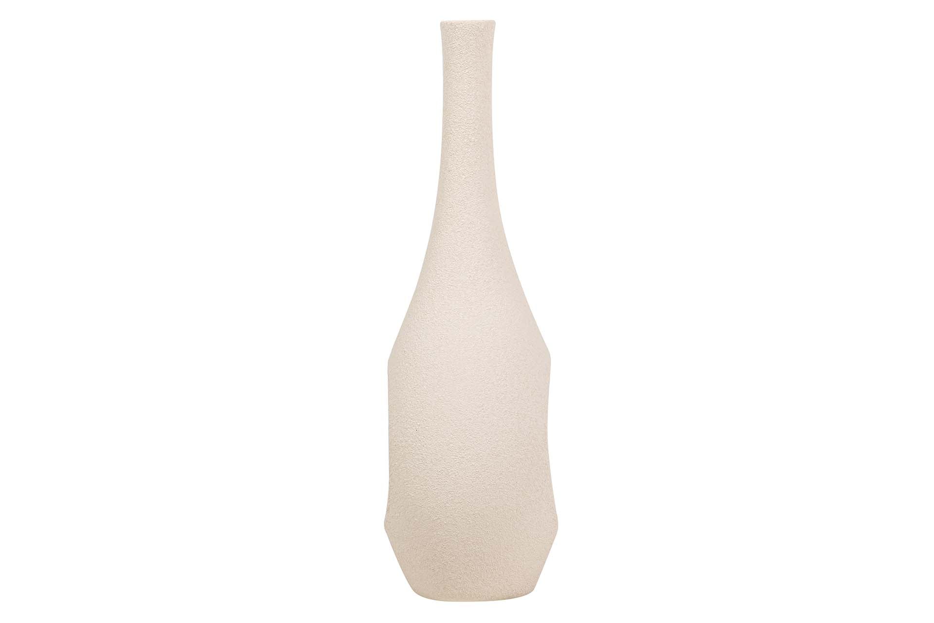 BEIGE CERAMIC VASE 17x17x50 CM