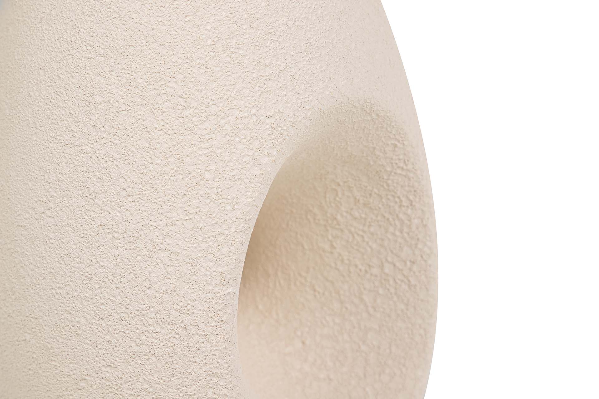 BEIGE CERAMIC VASE 17x17x50 CM
