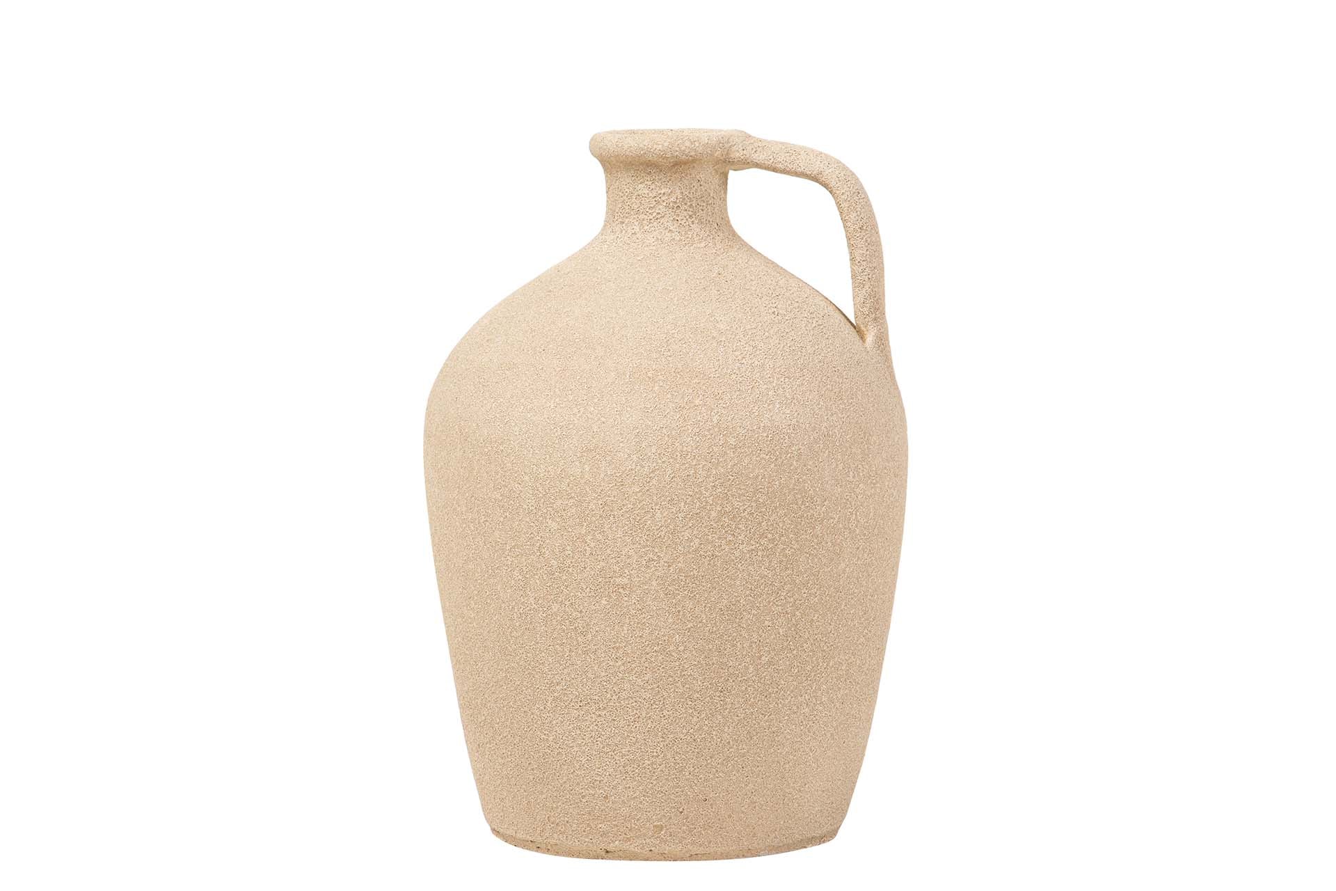 BROWN CERAMIC VASE 20x20x30 CM