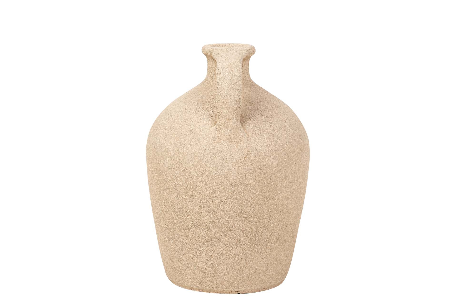 BROWN CERAMIC VASE 20x20x30 CM