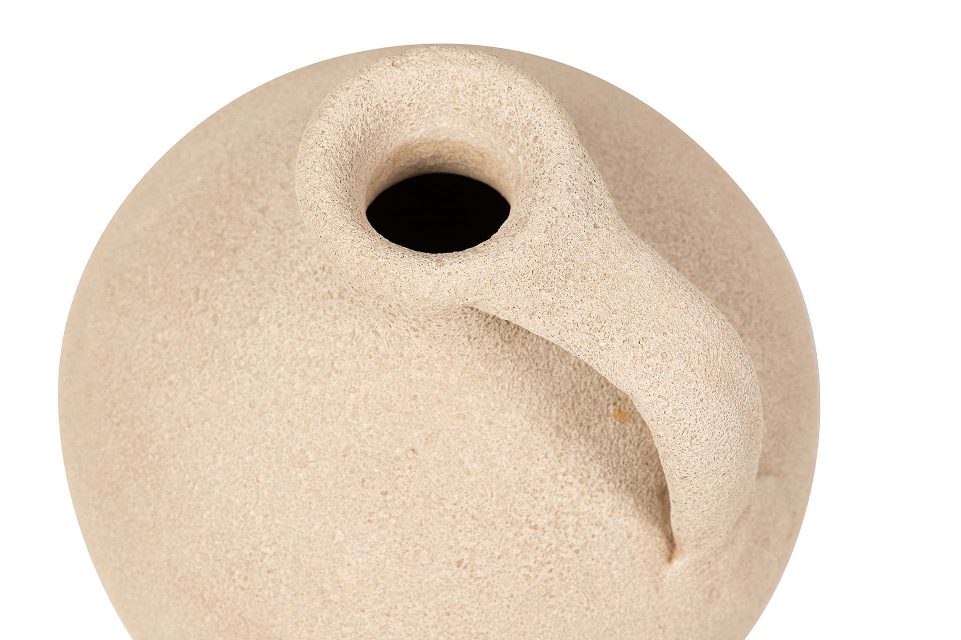 BROWN CERAMIC VASE 20x20x30 CM