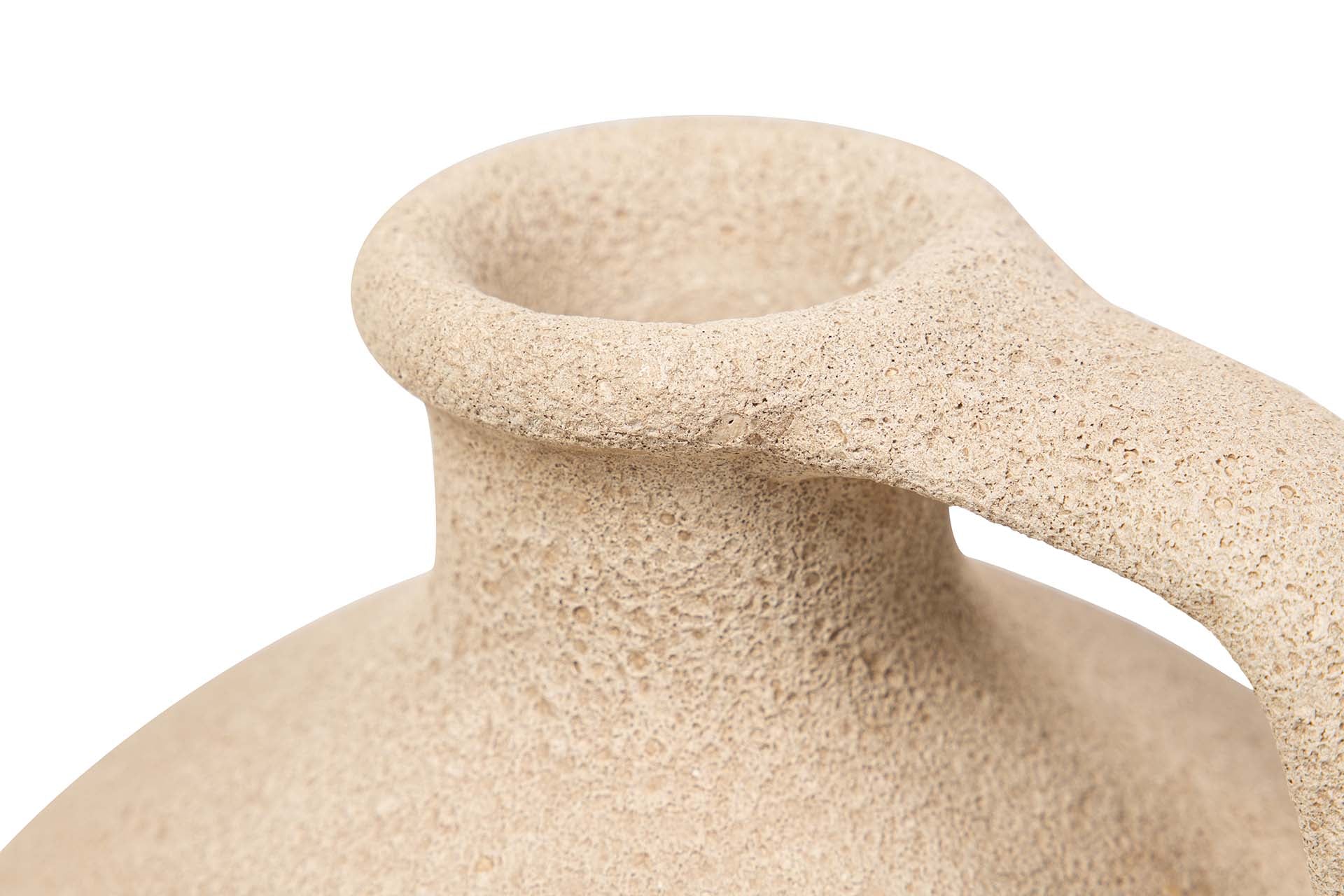 BROWN CERAMIC VASE 20x20x30 CM