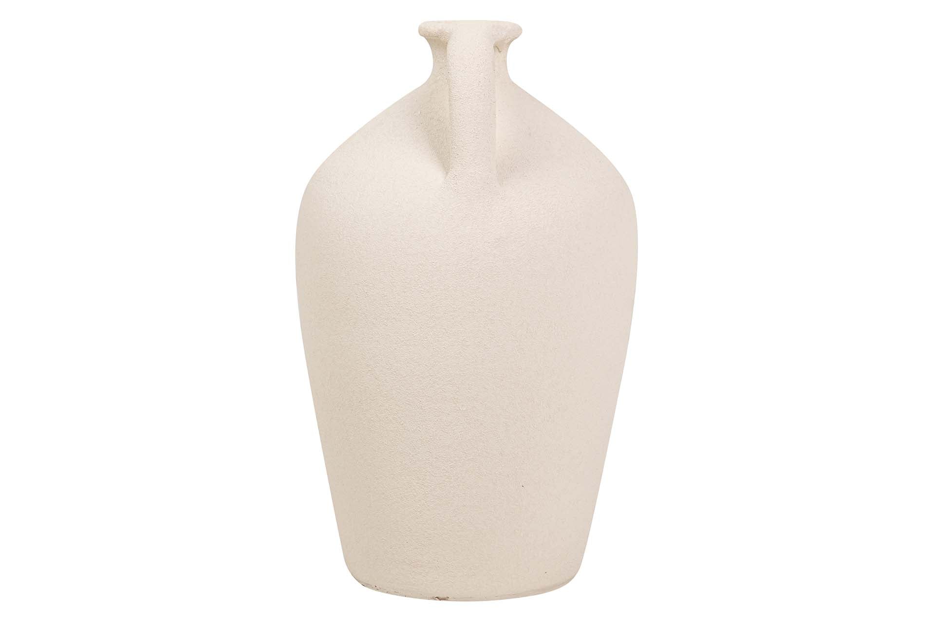 BEIGE CERAMIC VASE 25x25x40 CM