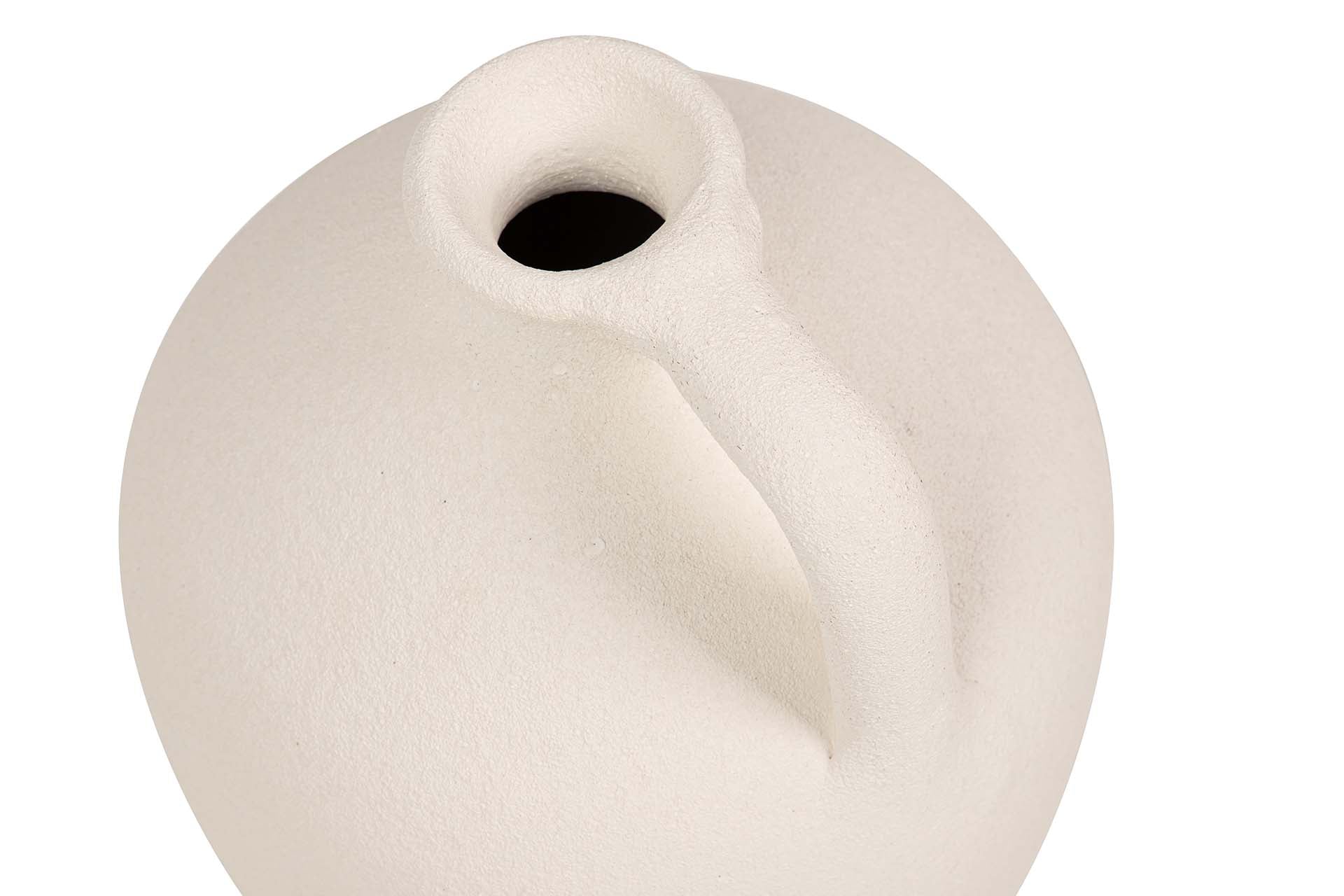 BEIGE CERAMIC VASE 25x25x40 CM
