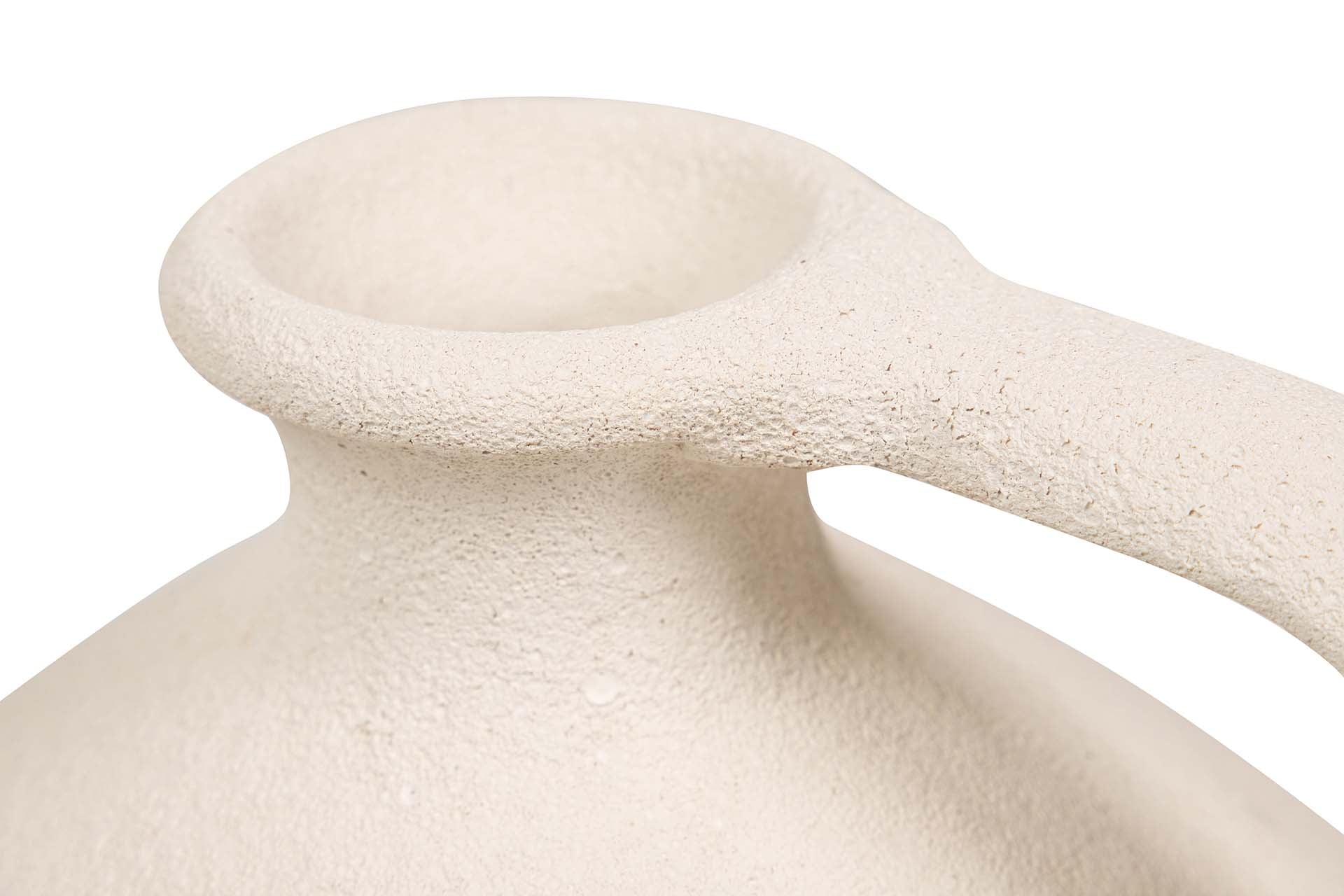 BEIGE CERAMIC VASE 25x25x40 CM