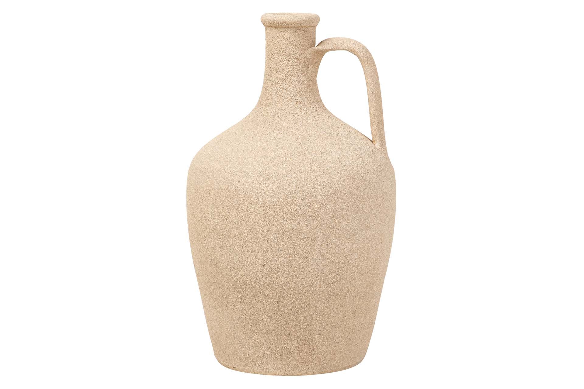 BROWN CERAMIC VASE 25x25x40 CM