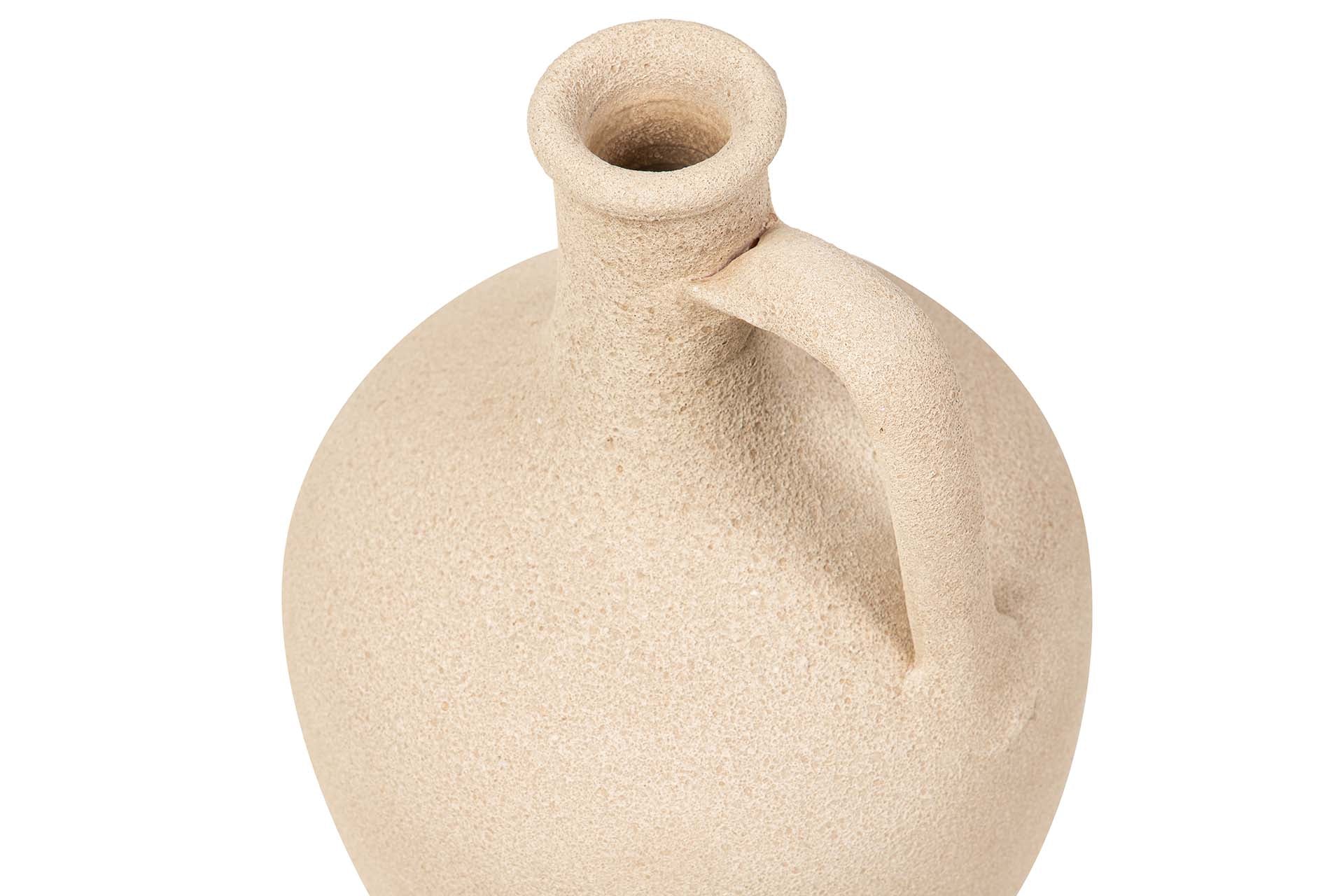 BROWN CERAMIC VASE 25x25x40 CM
