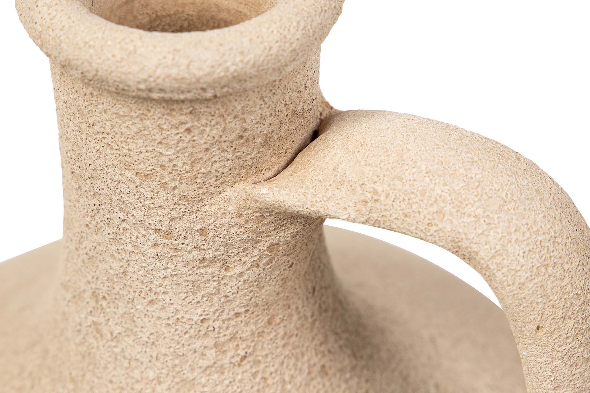 BROWN CERAMIC VASE 25x25x40 CM