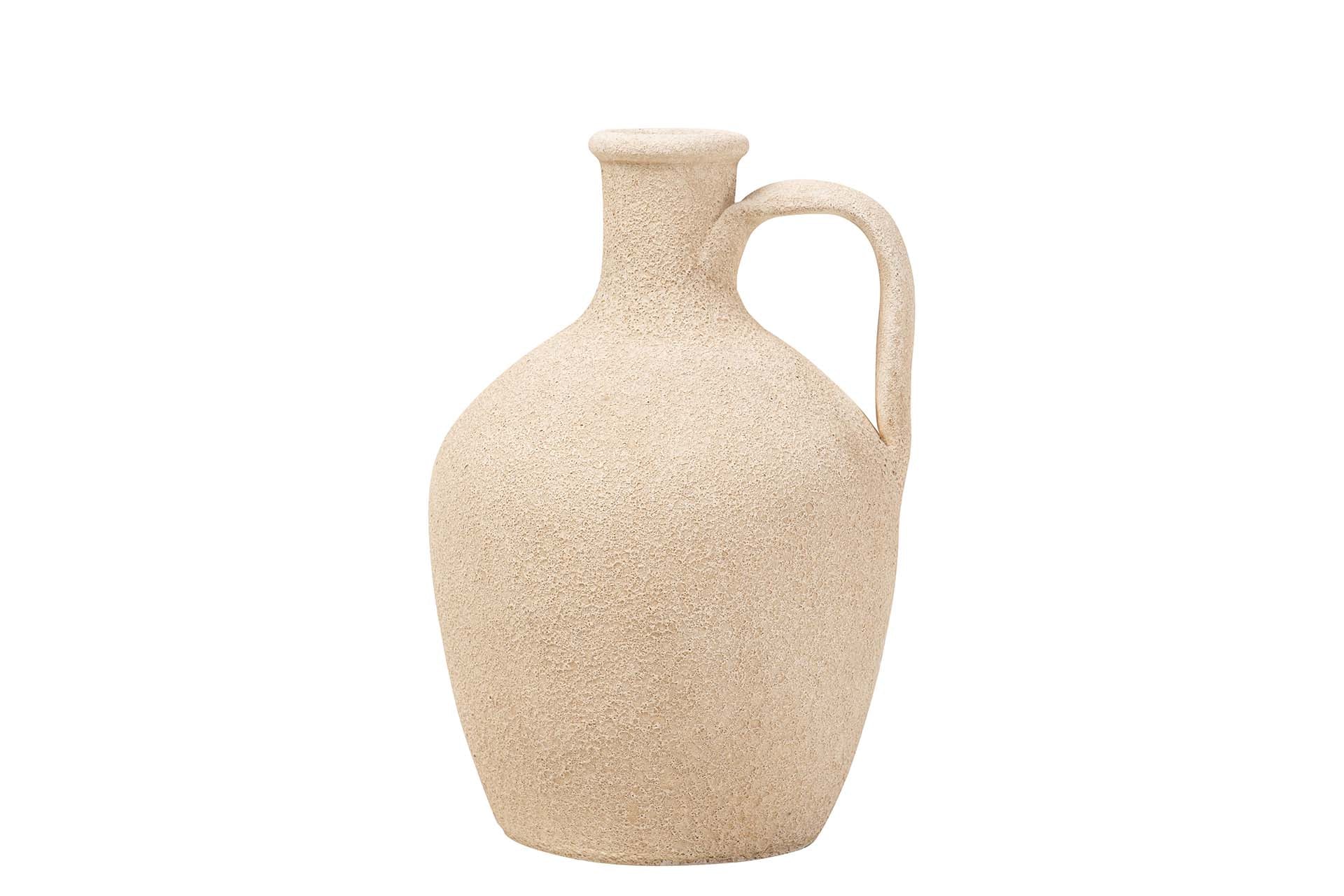 JARRON CERAMICA MARRON 17x17x30 CM