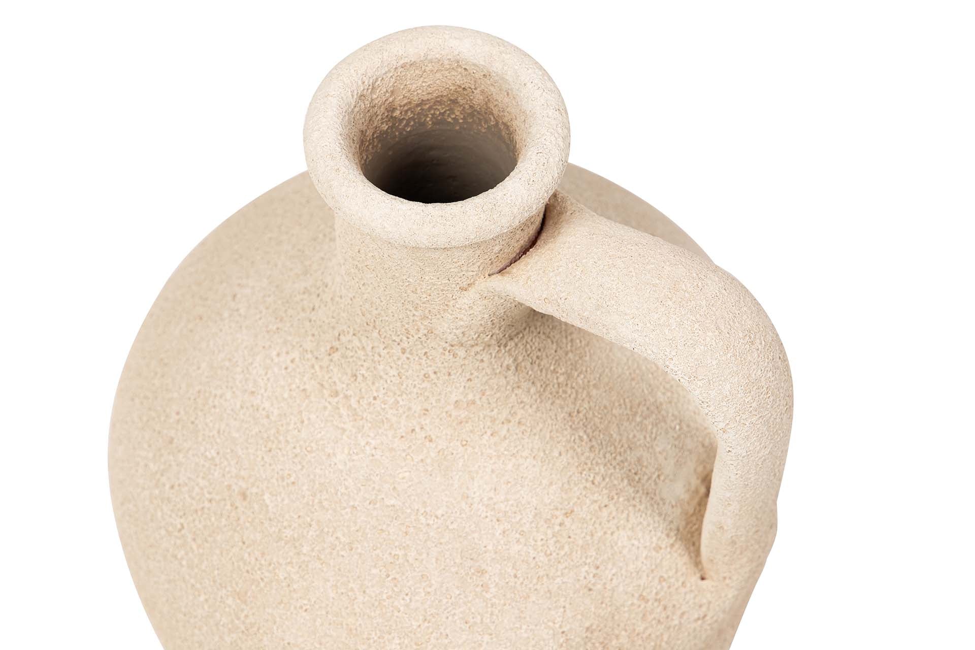 VASO DE CERÂMICA MARROM 17x17x30 CM