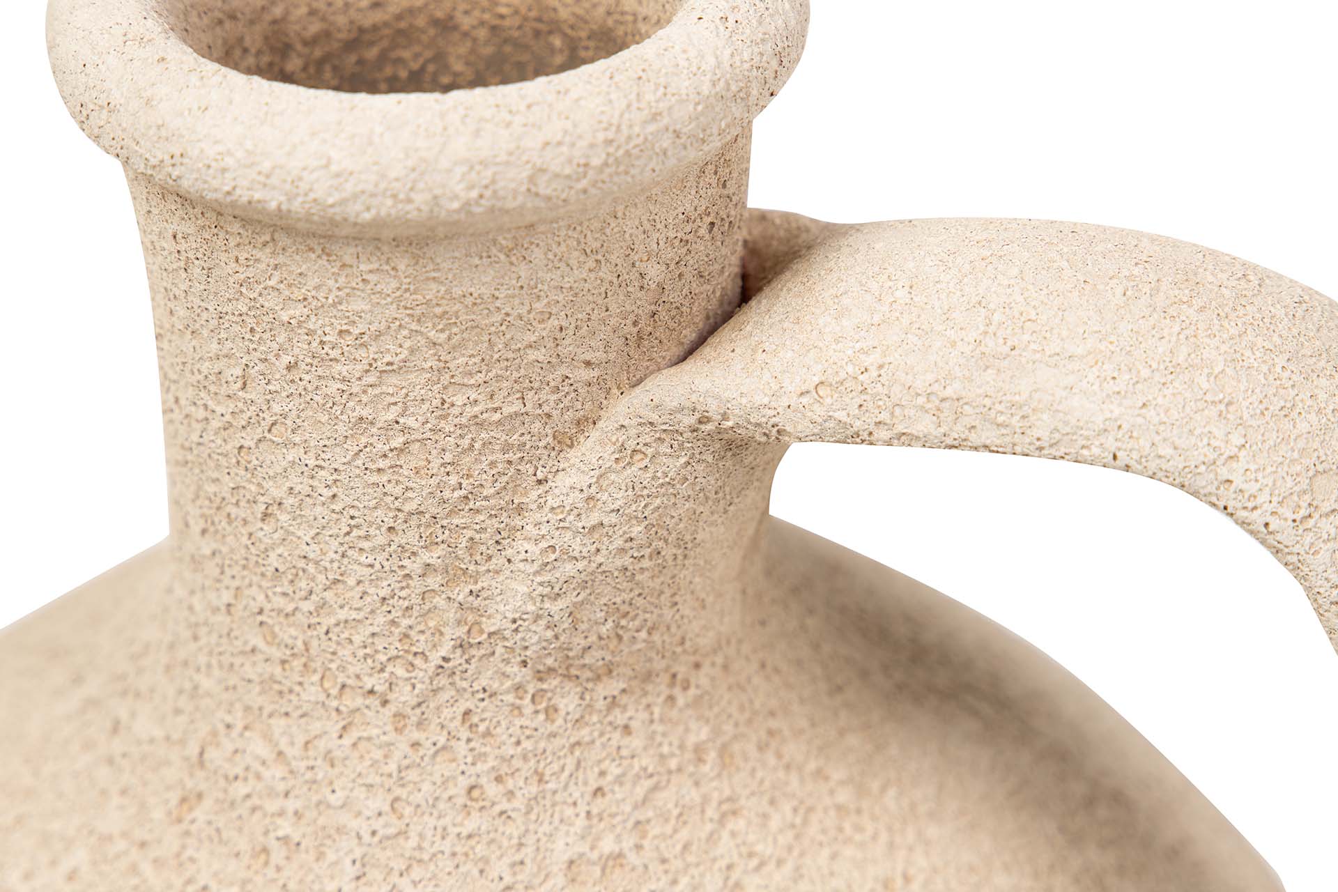 VASO DE CERÂMICA MARROM 17x17x30 CM