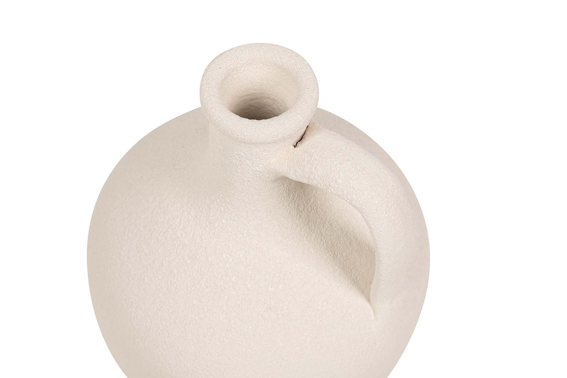 BEIGE CERAMIC VASE 17x17x30 CM