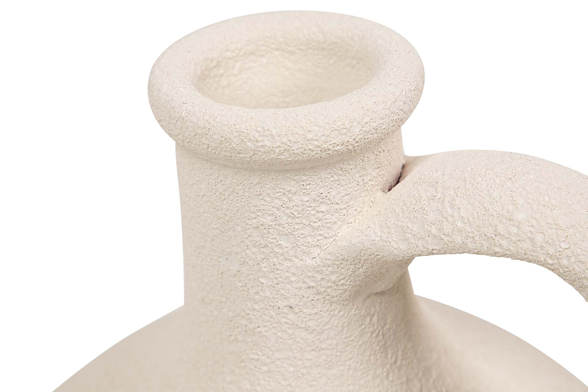 BEIGE CERAMIC VASE 17x17x30 CM
