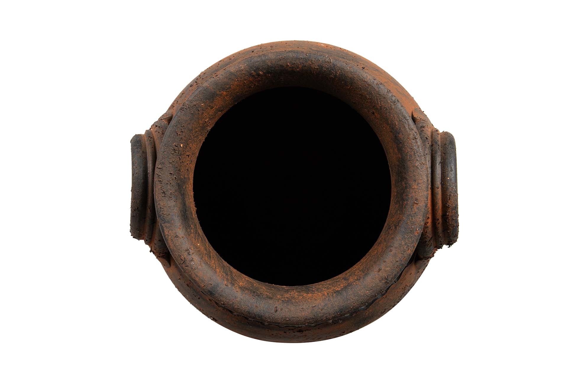 JARRON CERAMICA MARRON 40x40x70 CM