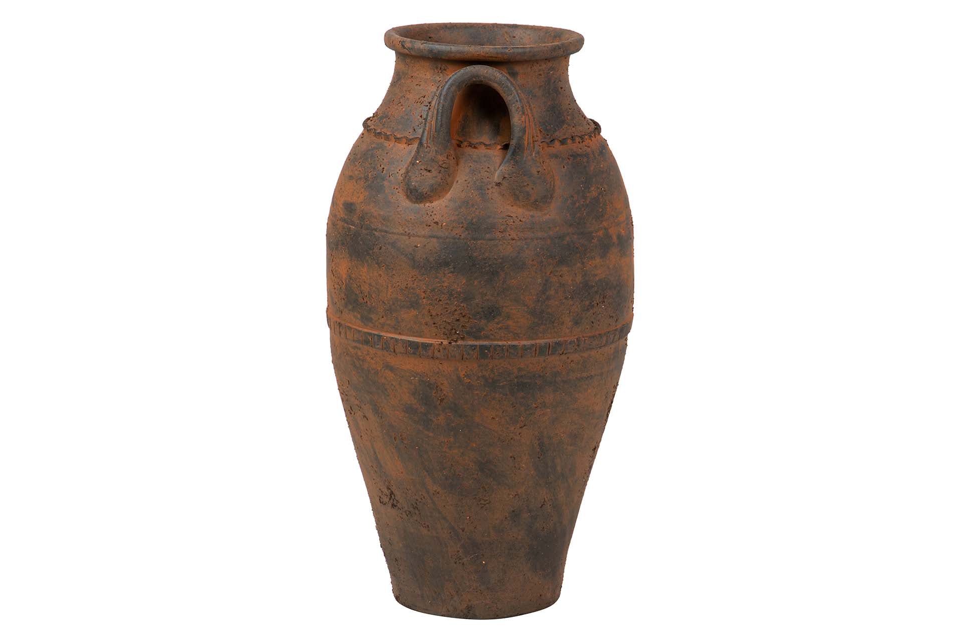 JARRON CERAMICA MARRON 40x40x70 CM