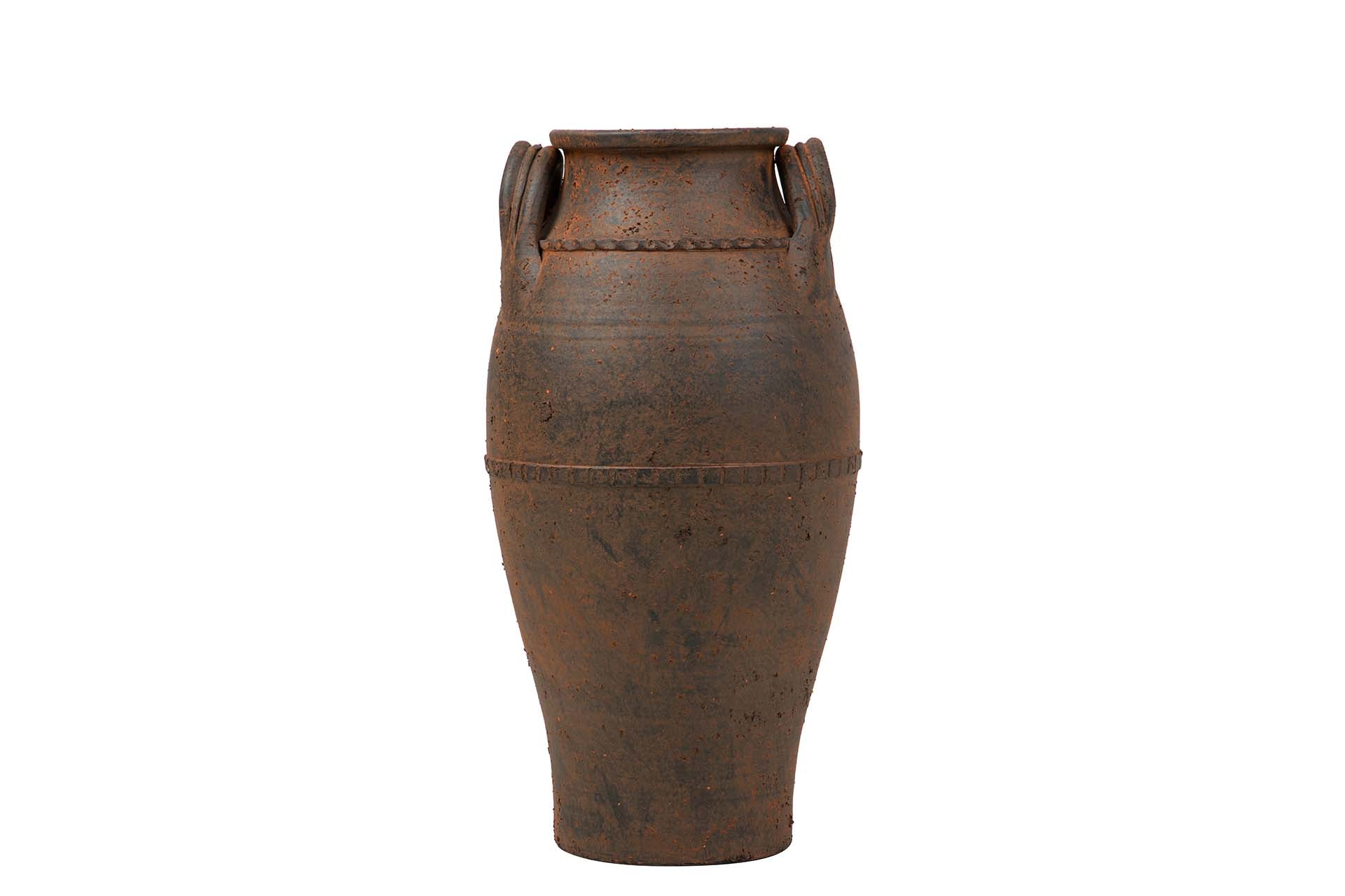 BROWN CERAMIC VASE 32x32x60 CM