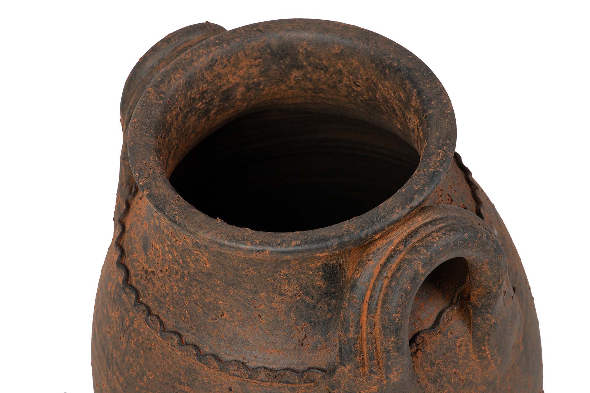 BROWN CERAMIC VASE 32x32x60 CM