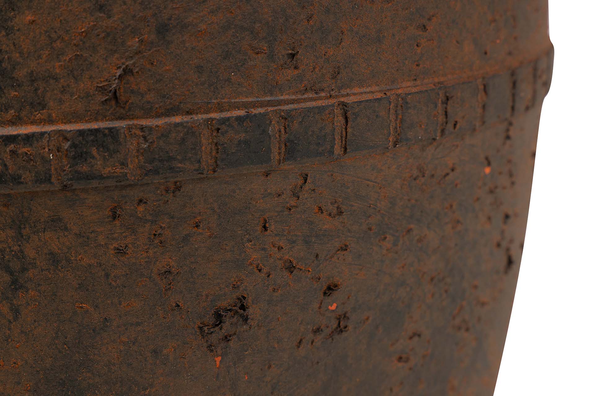 BROWN CERAMIC VASE 32x32x60 CM