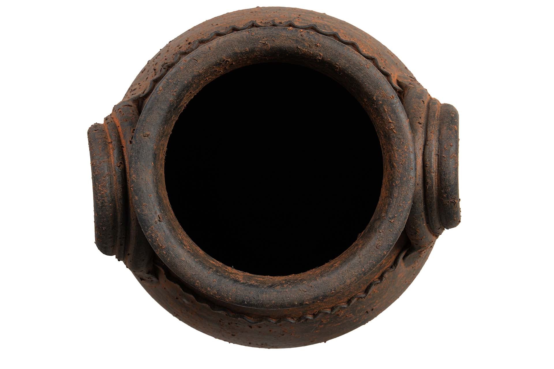 BROWN CERAMIC VASE 32x32x60 CM