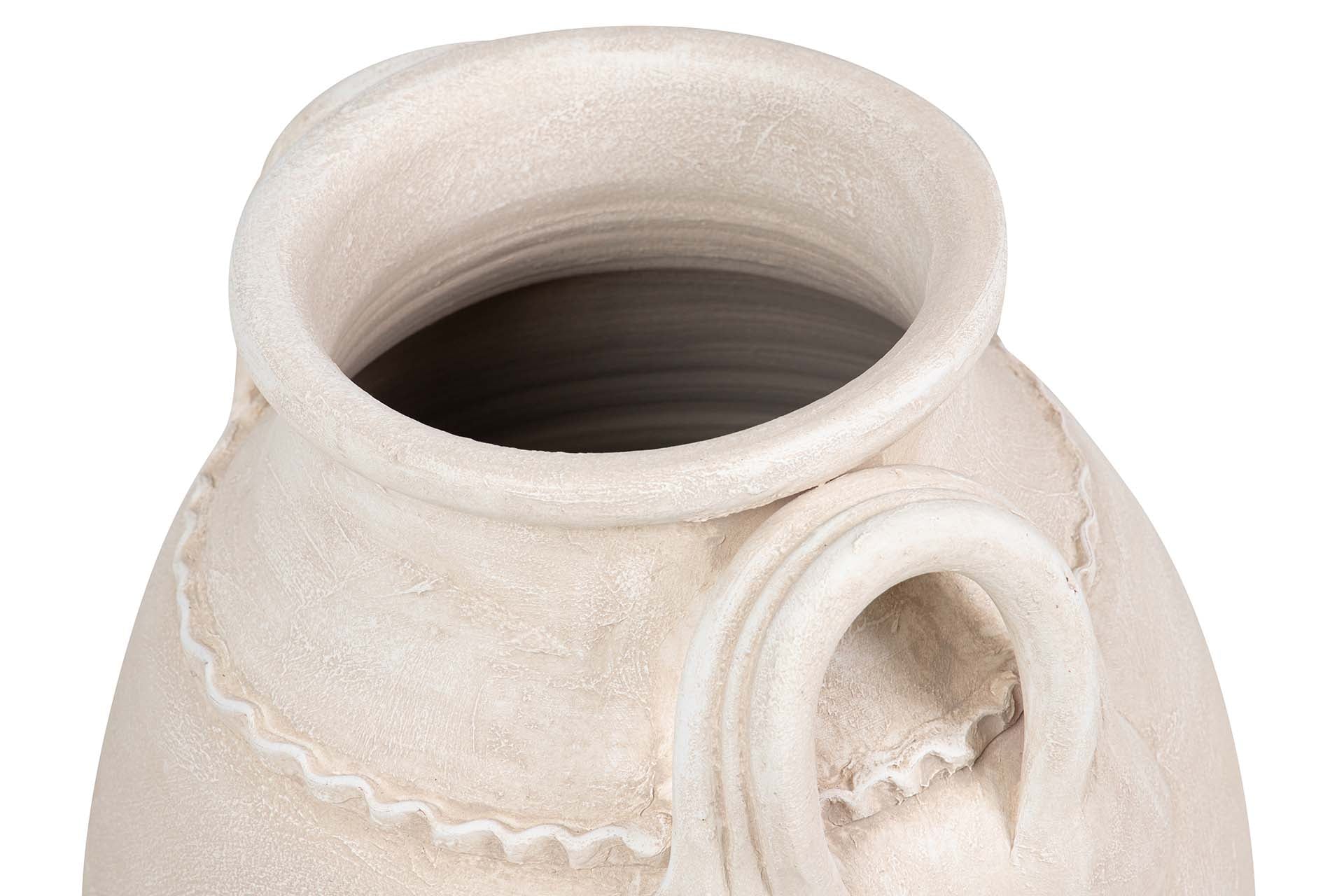 JARRON CERAMICA BEIGE 40x40x70 CM