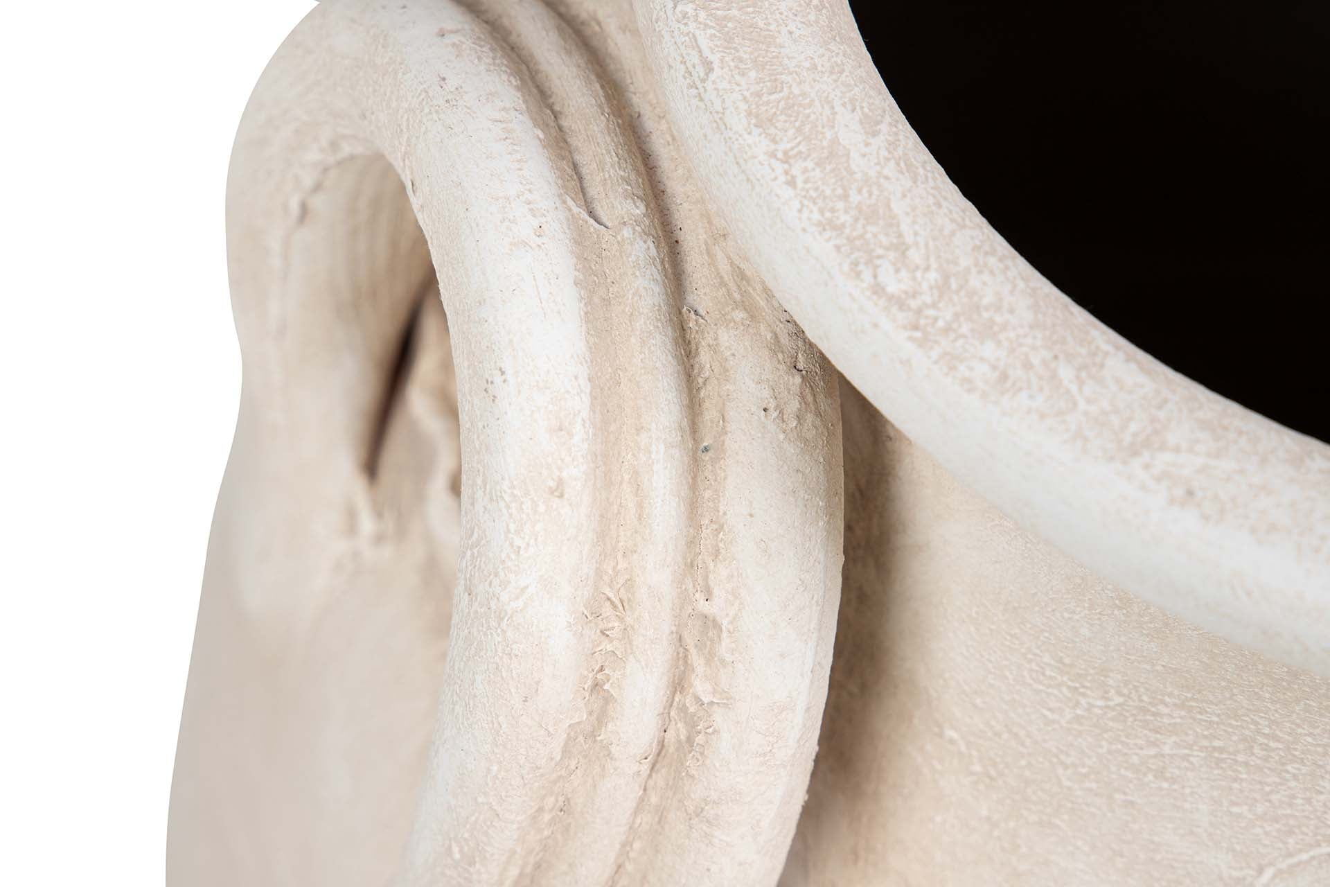 JARRON CERAMICA BEIGE 40x40x70 CM