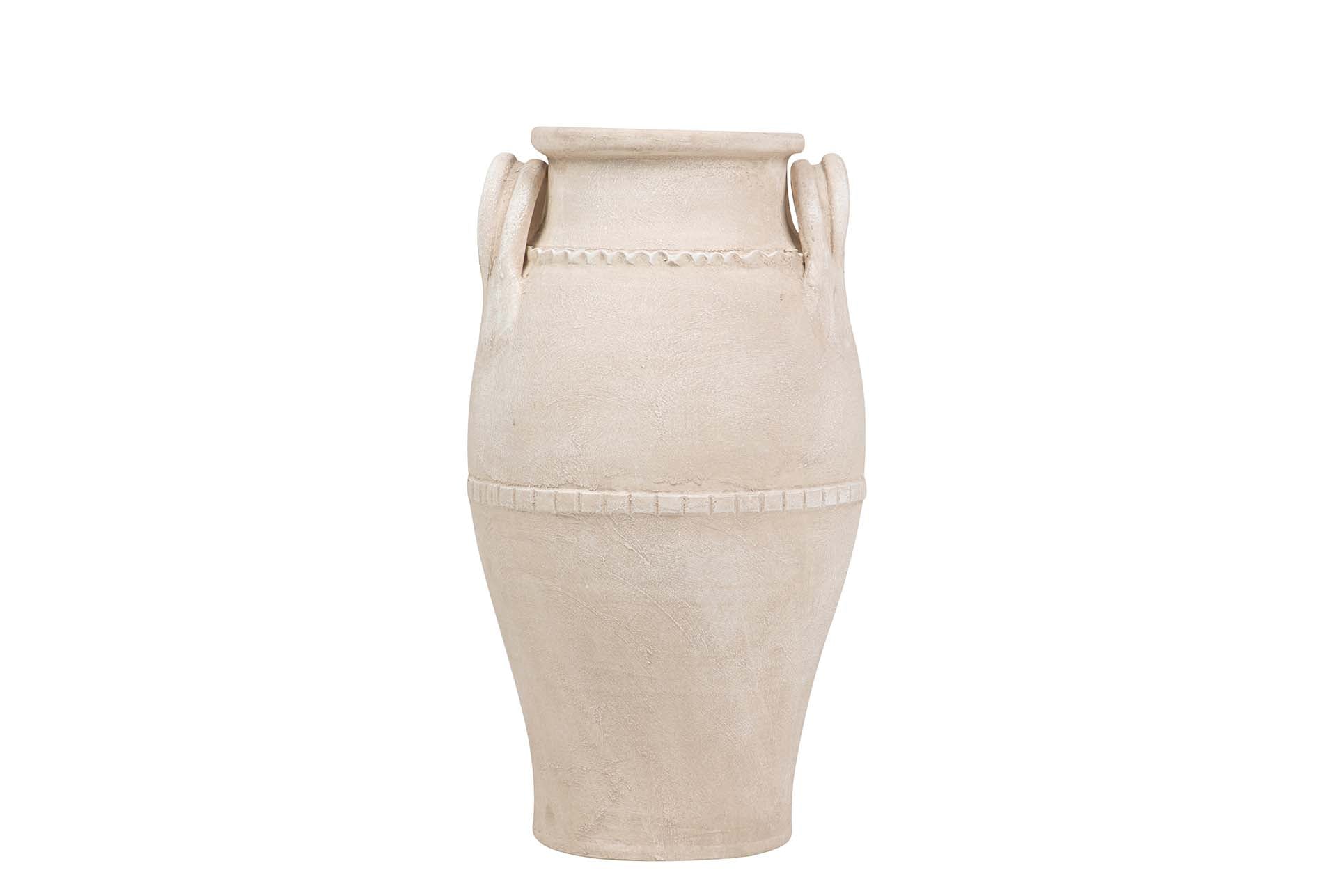 JARRON CERAMICA BEIGE 32x32x60 CM