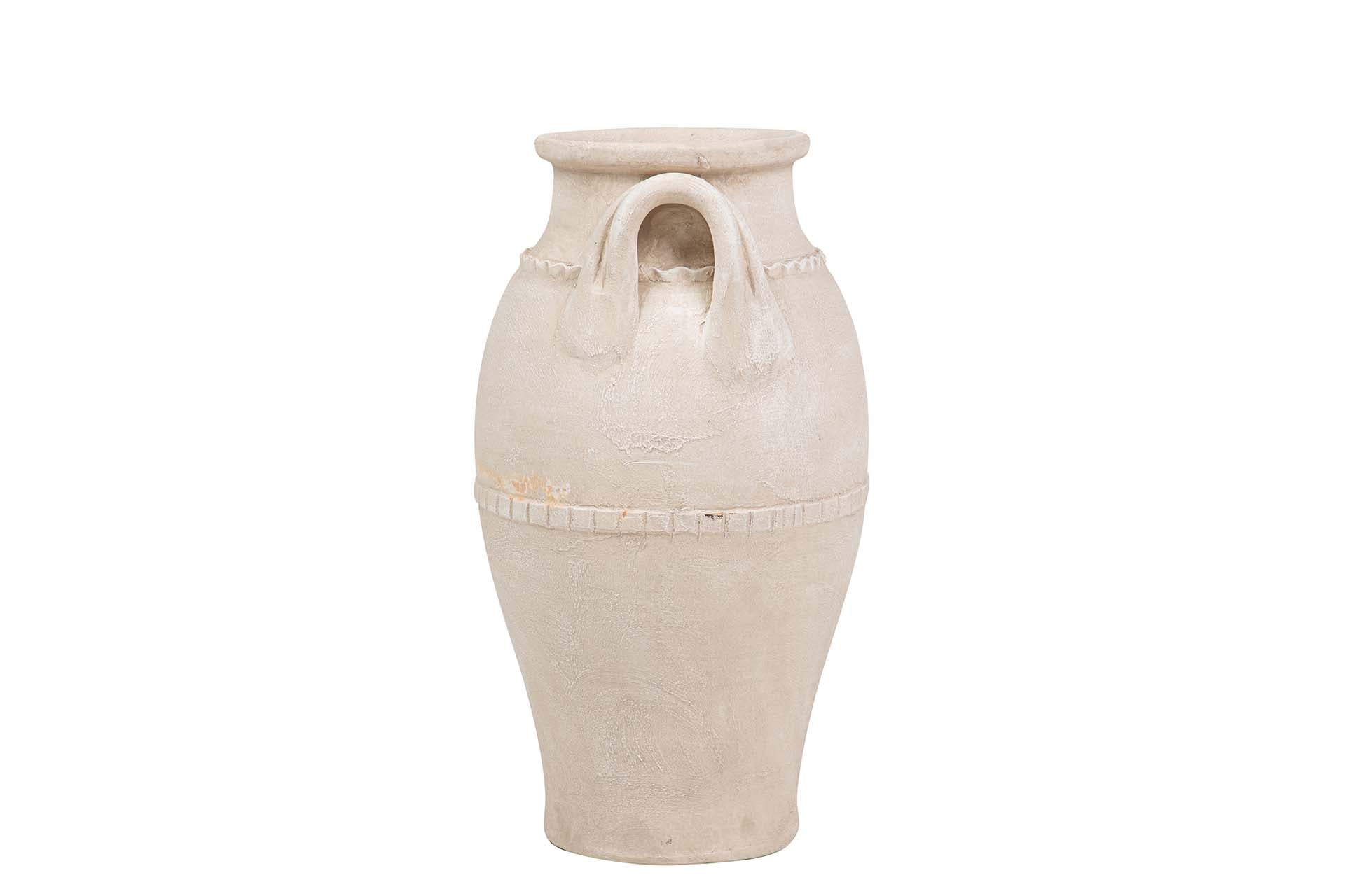 BEIGE CERAMIC VASE 32x32x60 CM