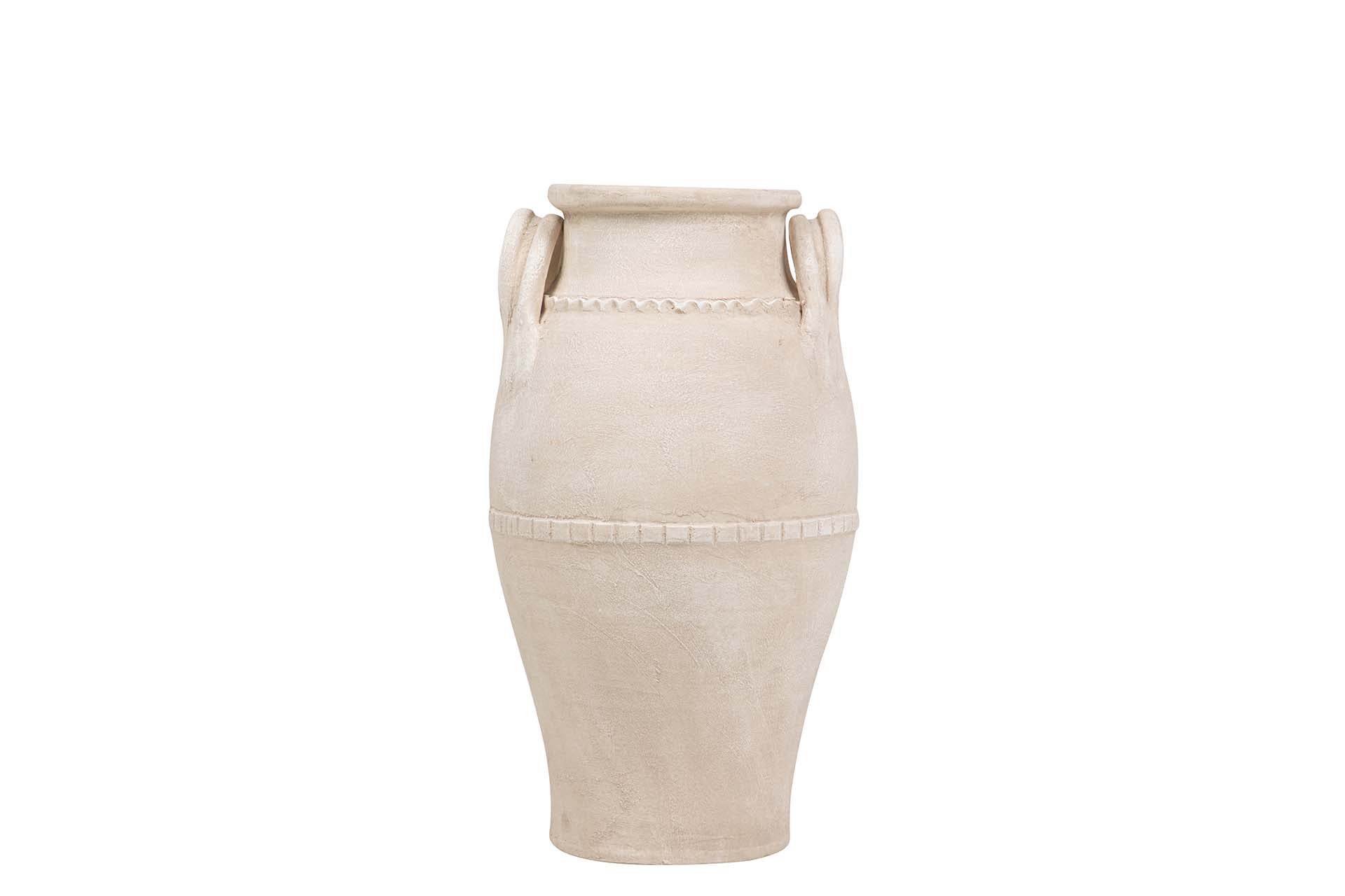 JARRON CERAMICA BEIGE 27x27x50 CM