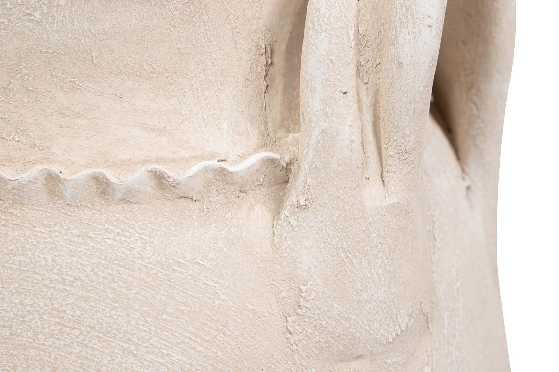 JARRON CERAMICA BEIGE 27x27x50 CM