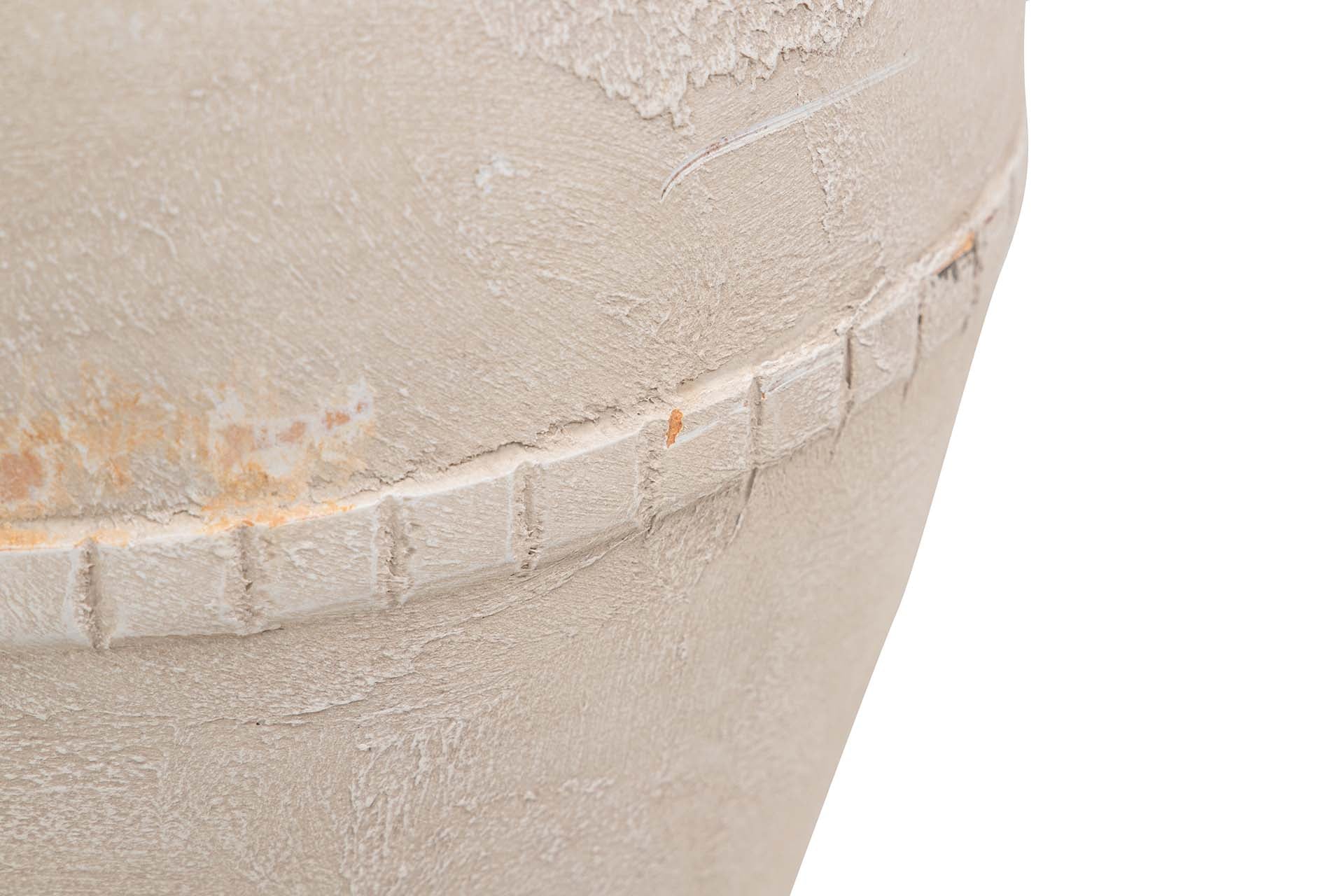 BEIGE CERAMIC VASE 27x27x50 CM