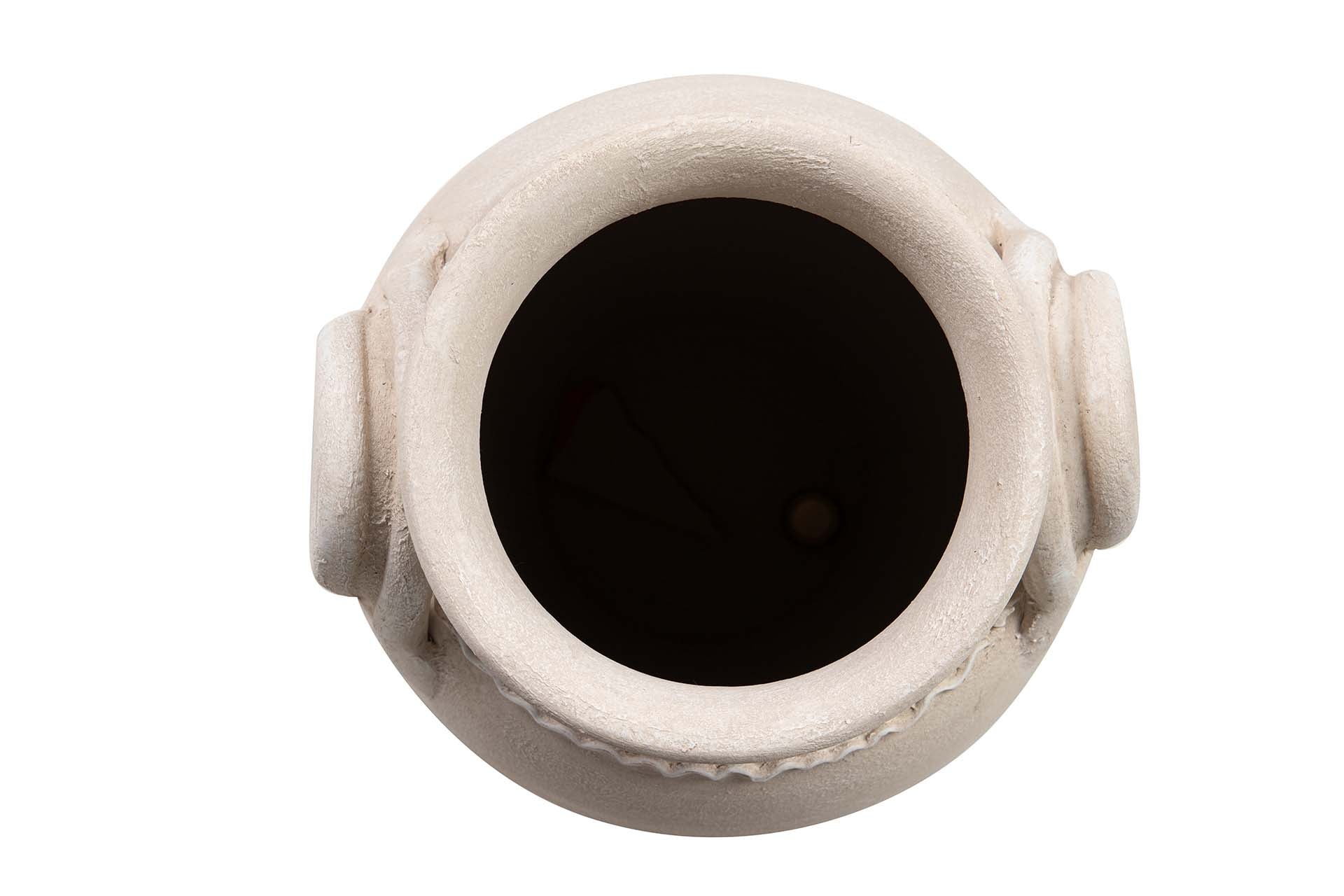 JARRON CERAMICA BEIGE 27x27x50 CM