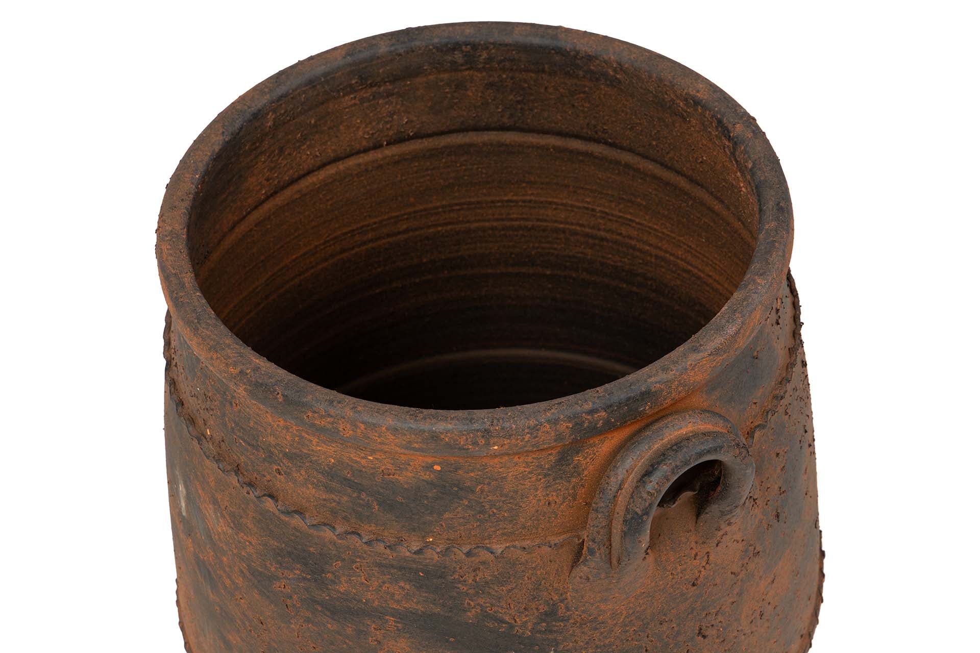 JARRON CERAMICA MARRON 40x40x50 CM