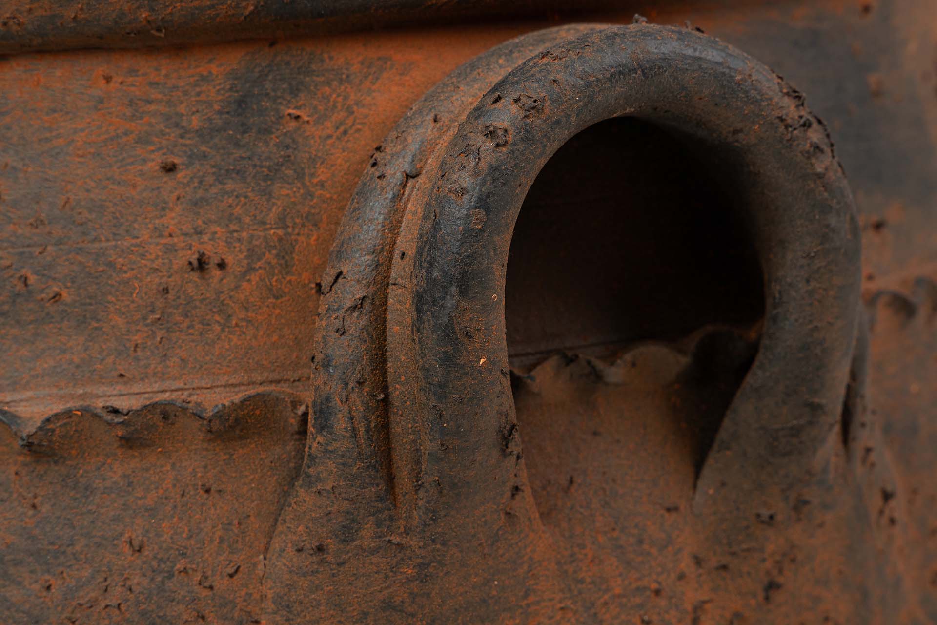 JARRON CERAMICA MARRON 40x40x50 CM