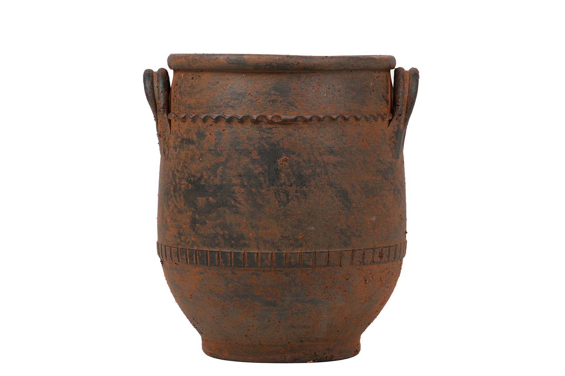JARRON CERAMICA MARRON 35x35x43 CM