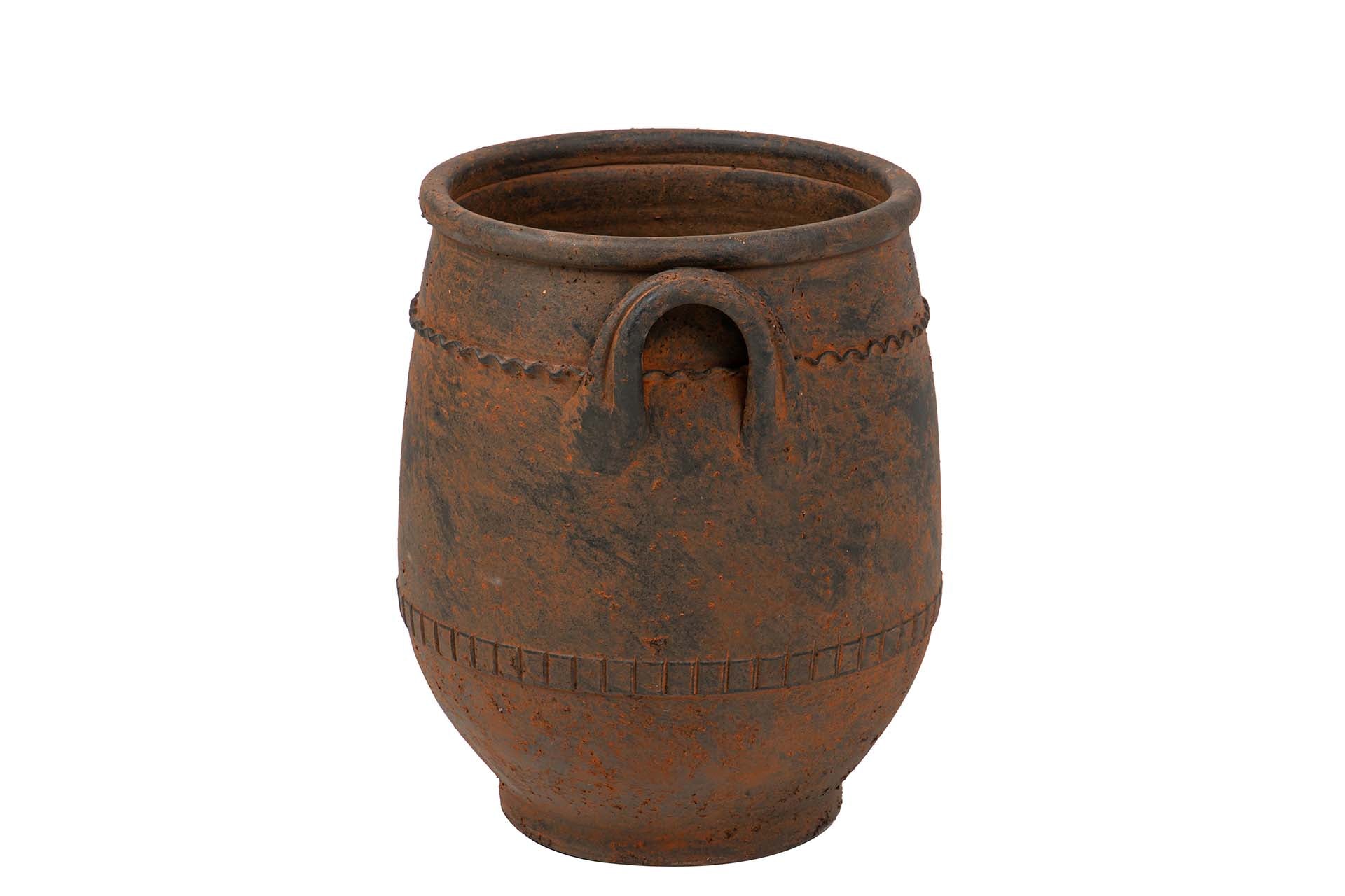 JARRON CERAMICA MARRON 35x35x43 CM