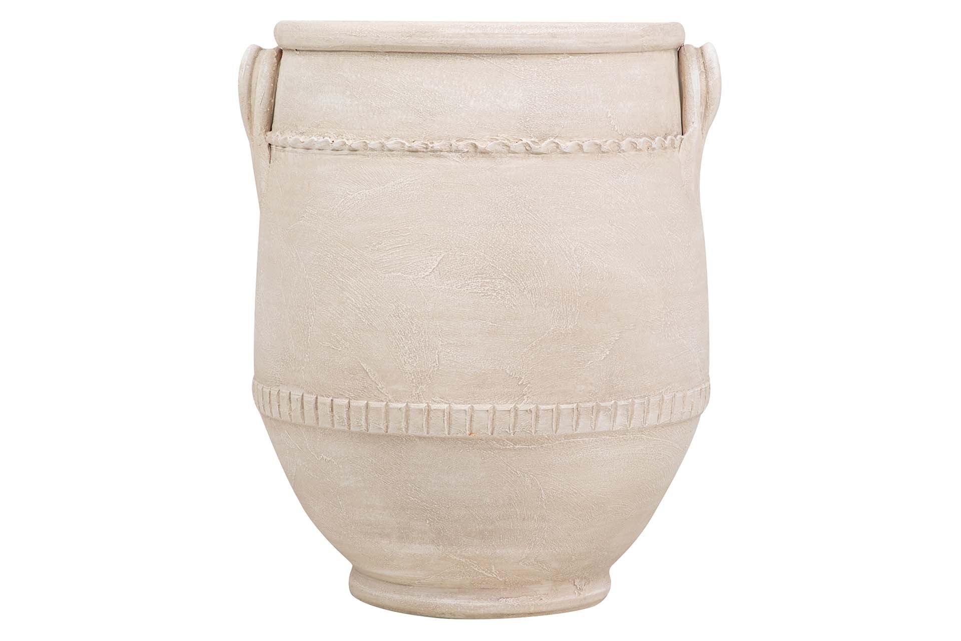 JARRON CERAMICA BEIGE 40x40x50 CM