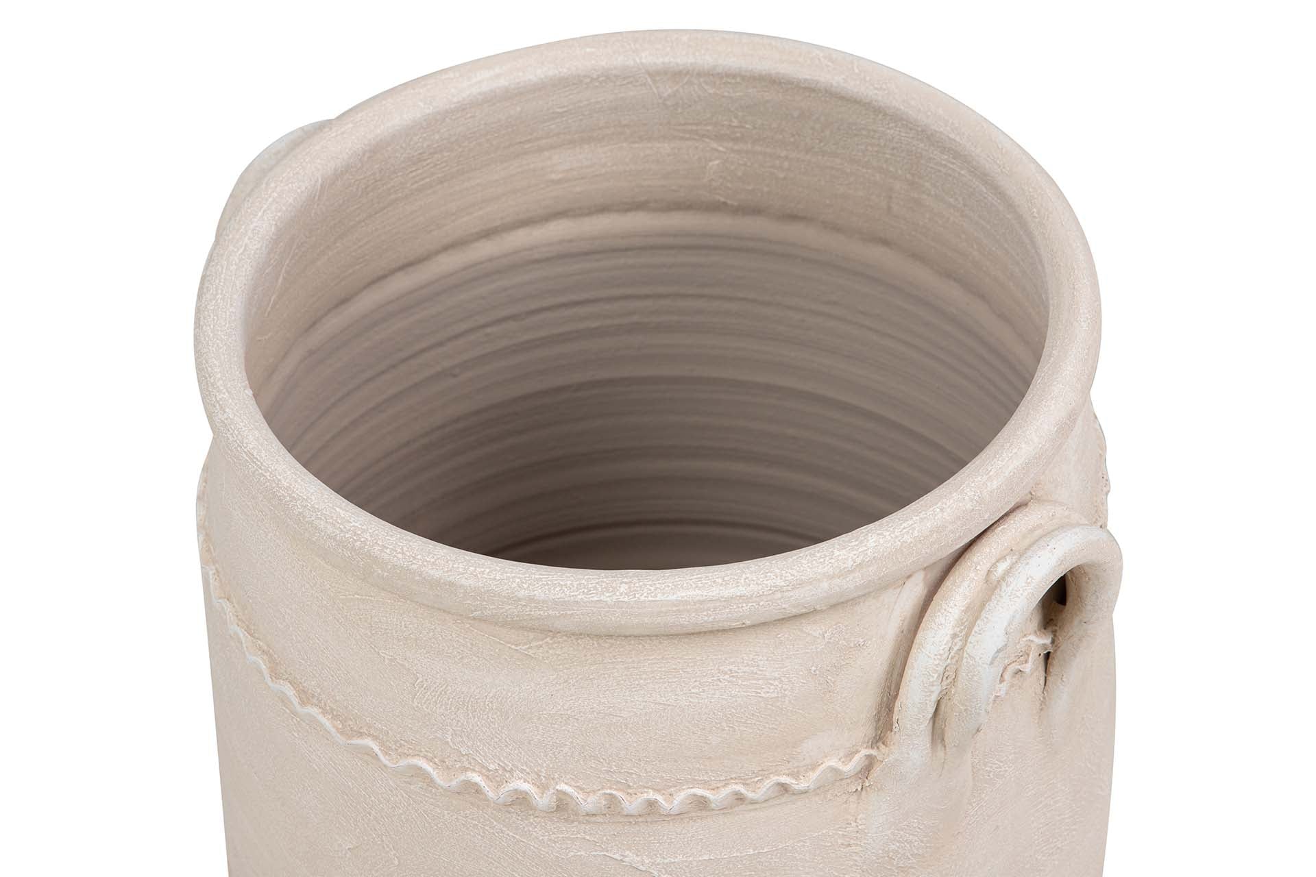 JARRON CERAMICA BEIGE 40x40x50 CM