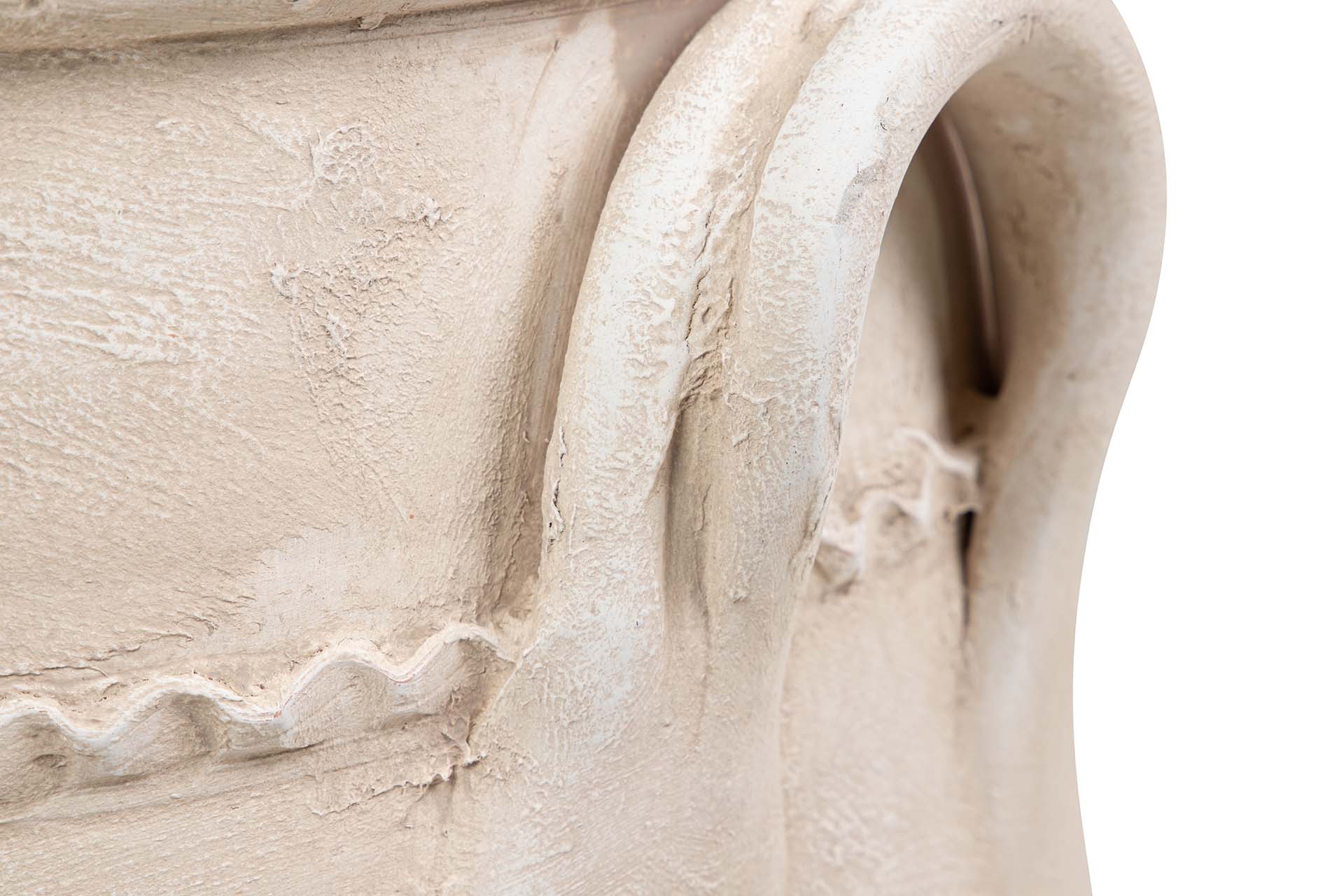 JARRON CERAMICA BEIGE 40x40x50 CM