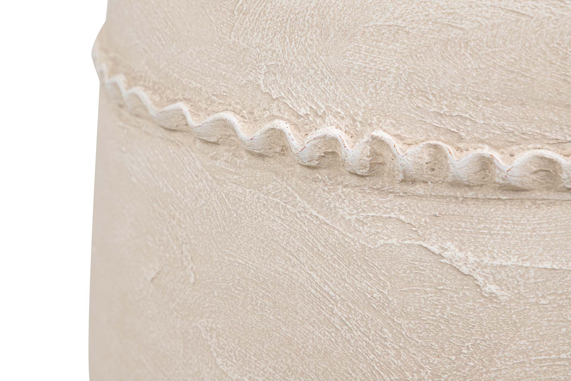 JARRON CERAMICA BEIGE 40x40x50 CM