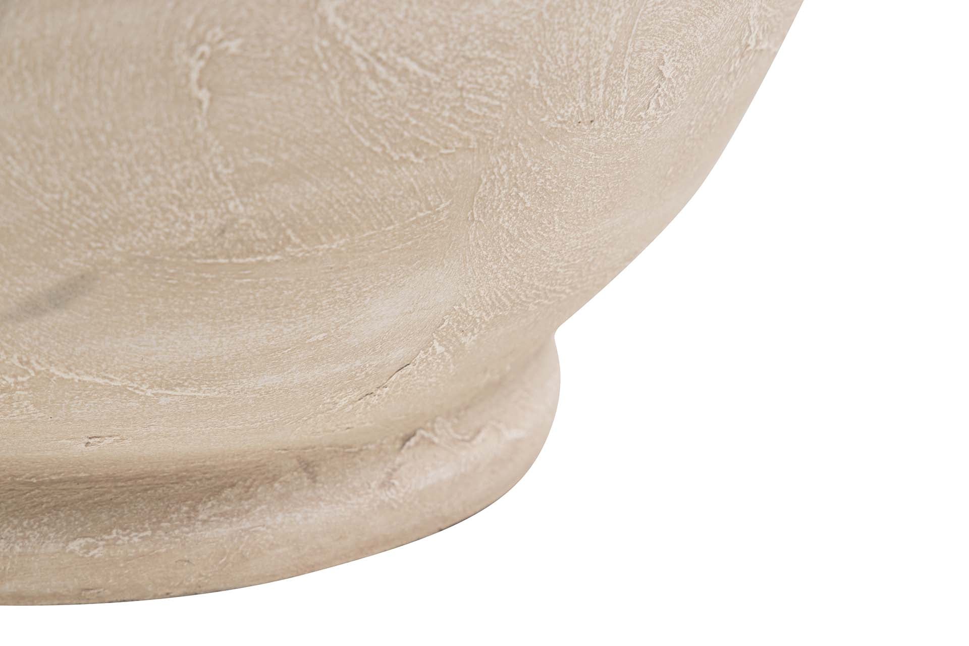 JARRON CERAMICA BEIGE 40x40x50 CM