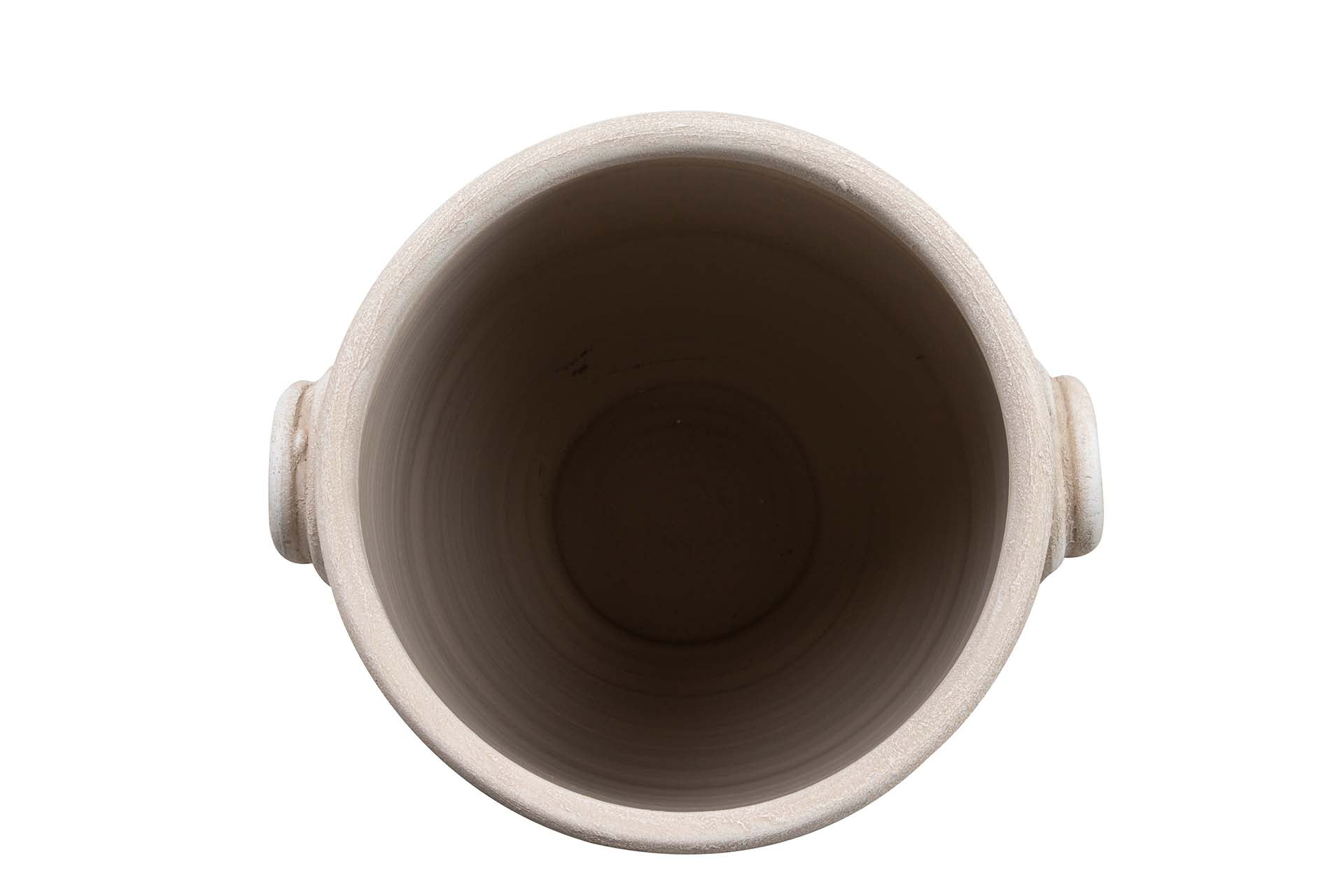 JARRON CERAMICA BEIGE 40x40x50 CM