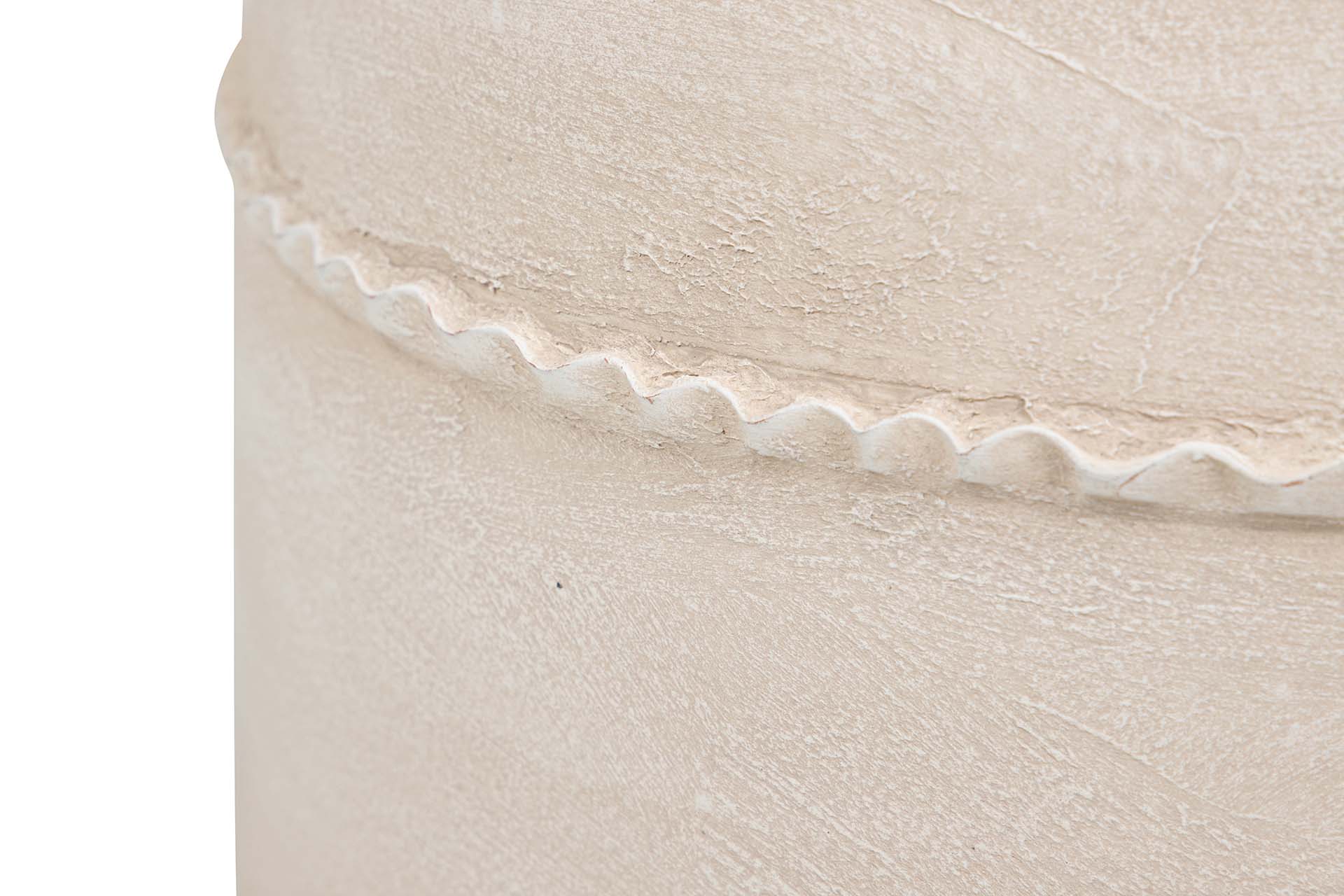 JARRON CERAMICA BEIGE 35x35x43 CM