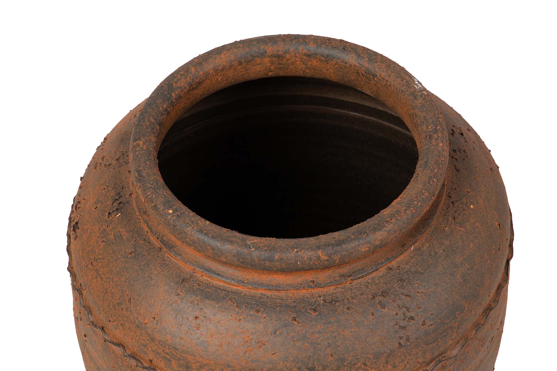 BROWN CERAMIC VASE 30x30x60 CM