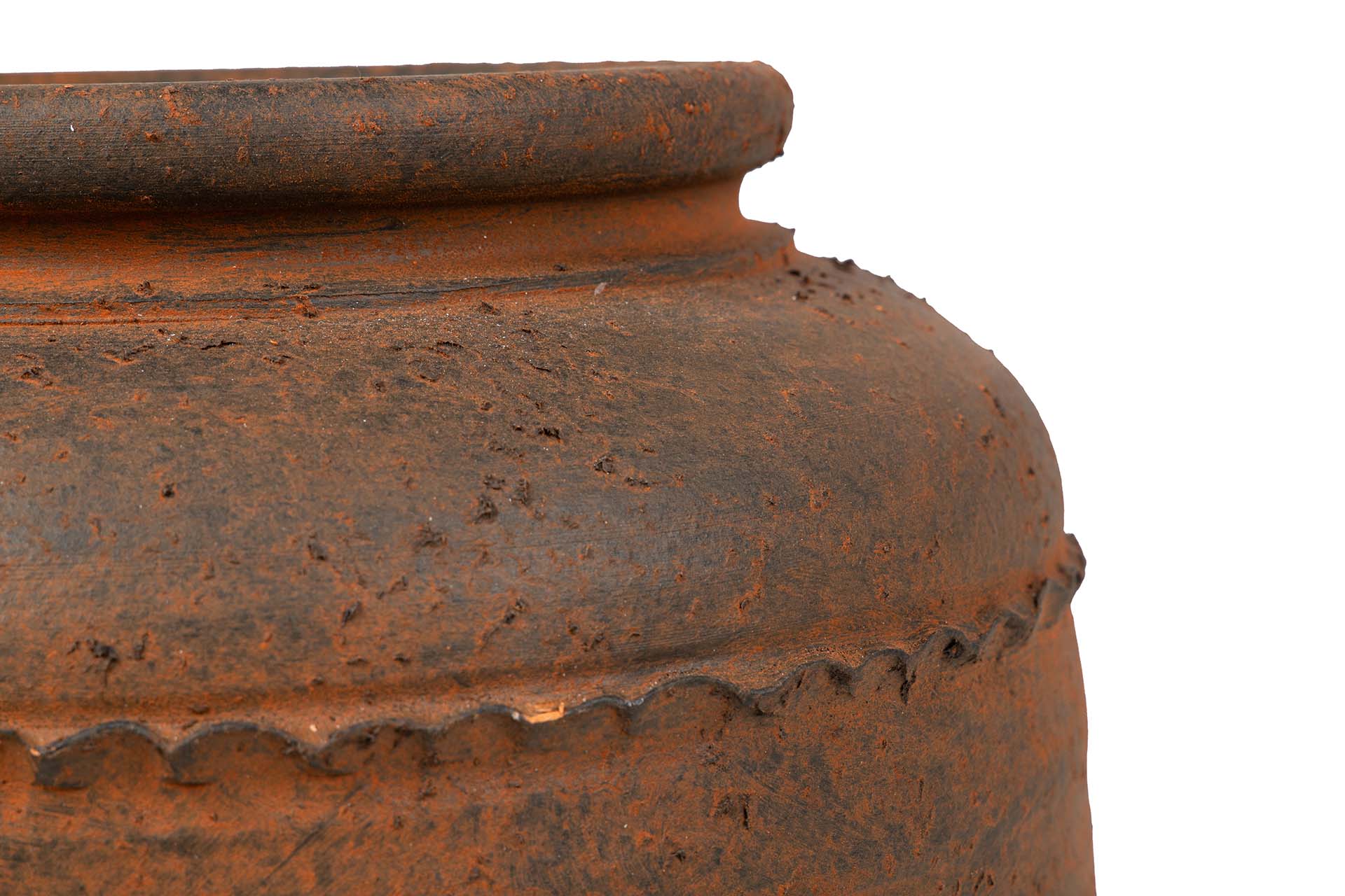 BROWN CERAMIC VASE 27x27x50 CM