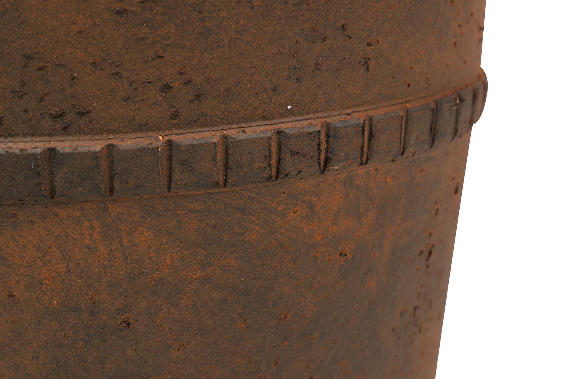 BROWN CERAMIC VASE 27x27x50 CM