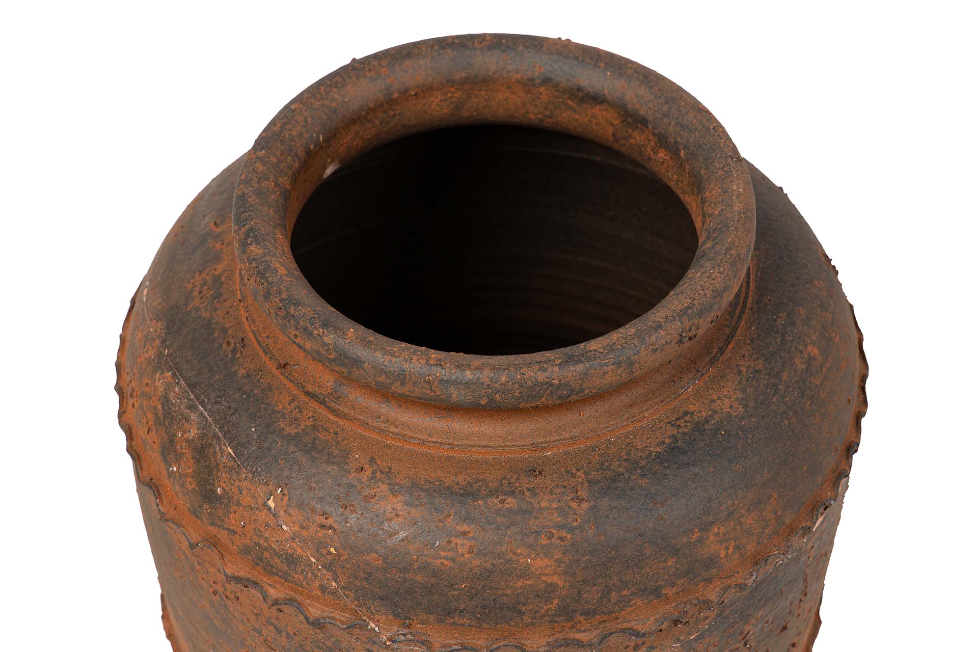 JARRON CERAMICA MARRON 24x24x40 CM