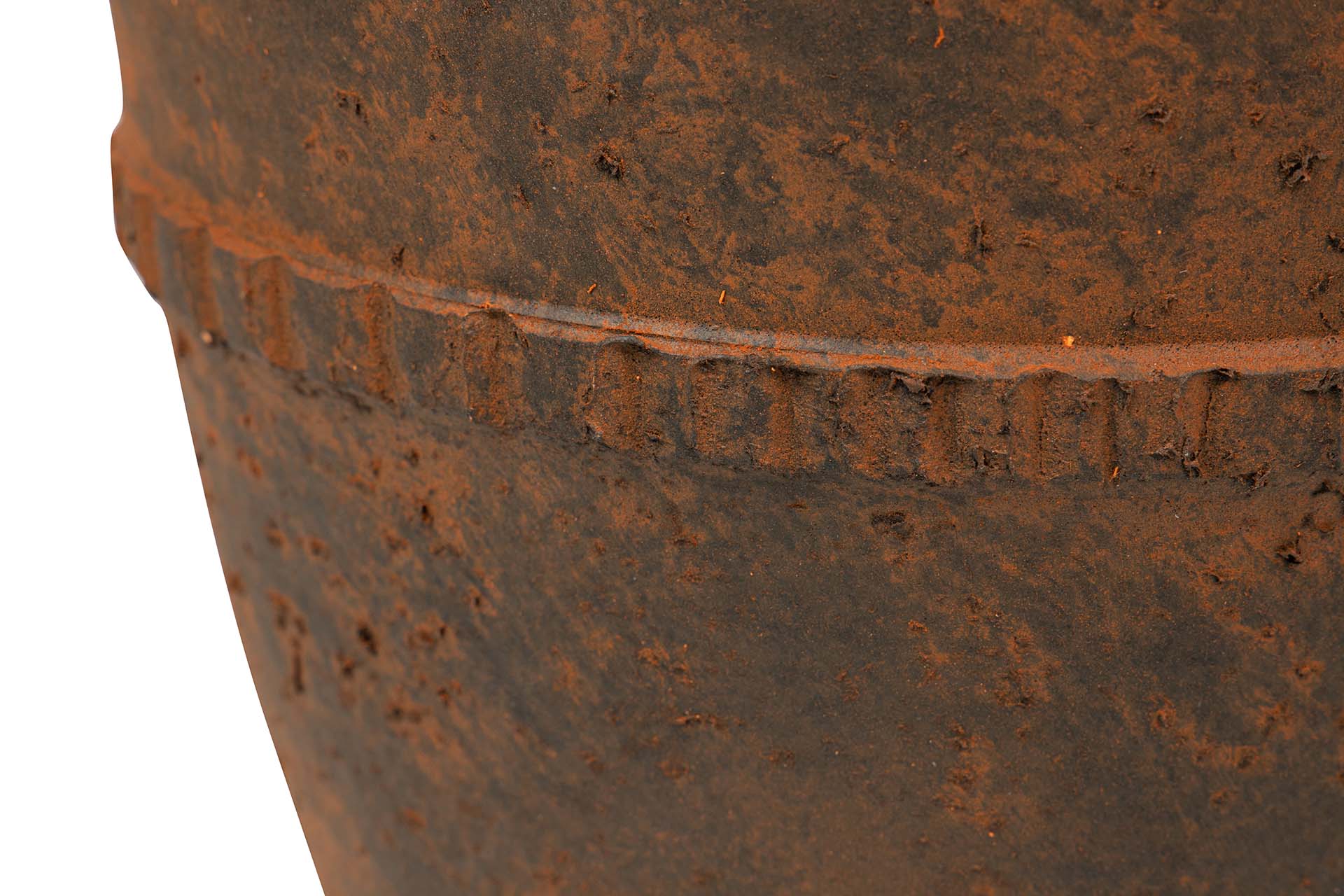 JARRON CERAMICA MARRON 24x24x40 CM