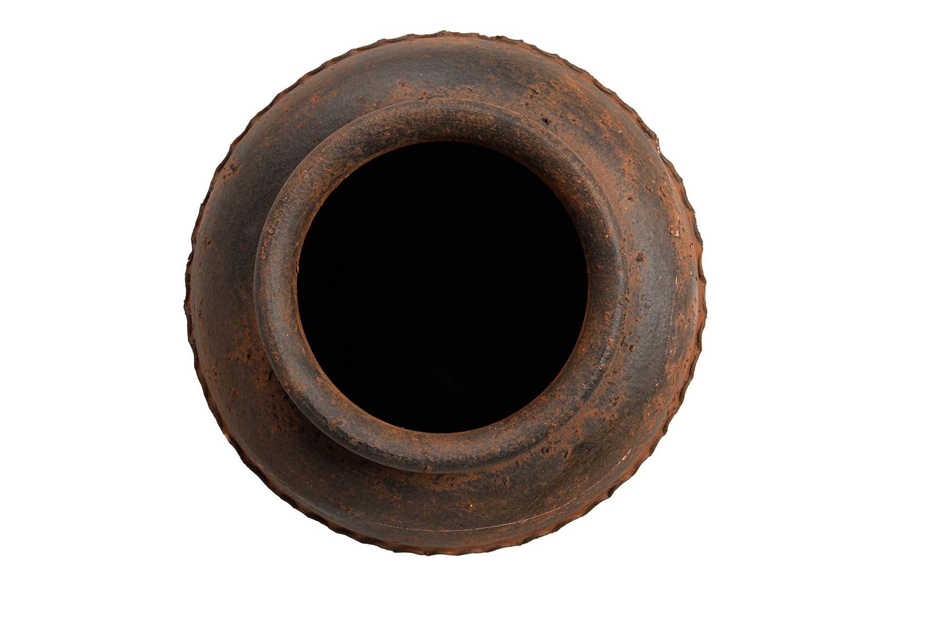 JARRON CERAMICA MARRON 24x24x40 CM