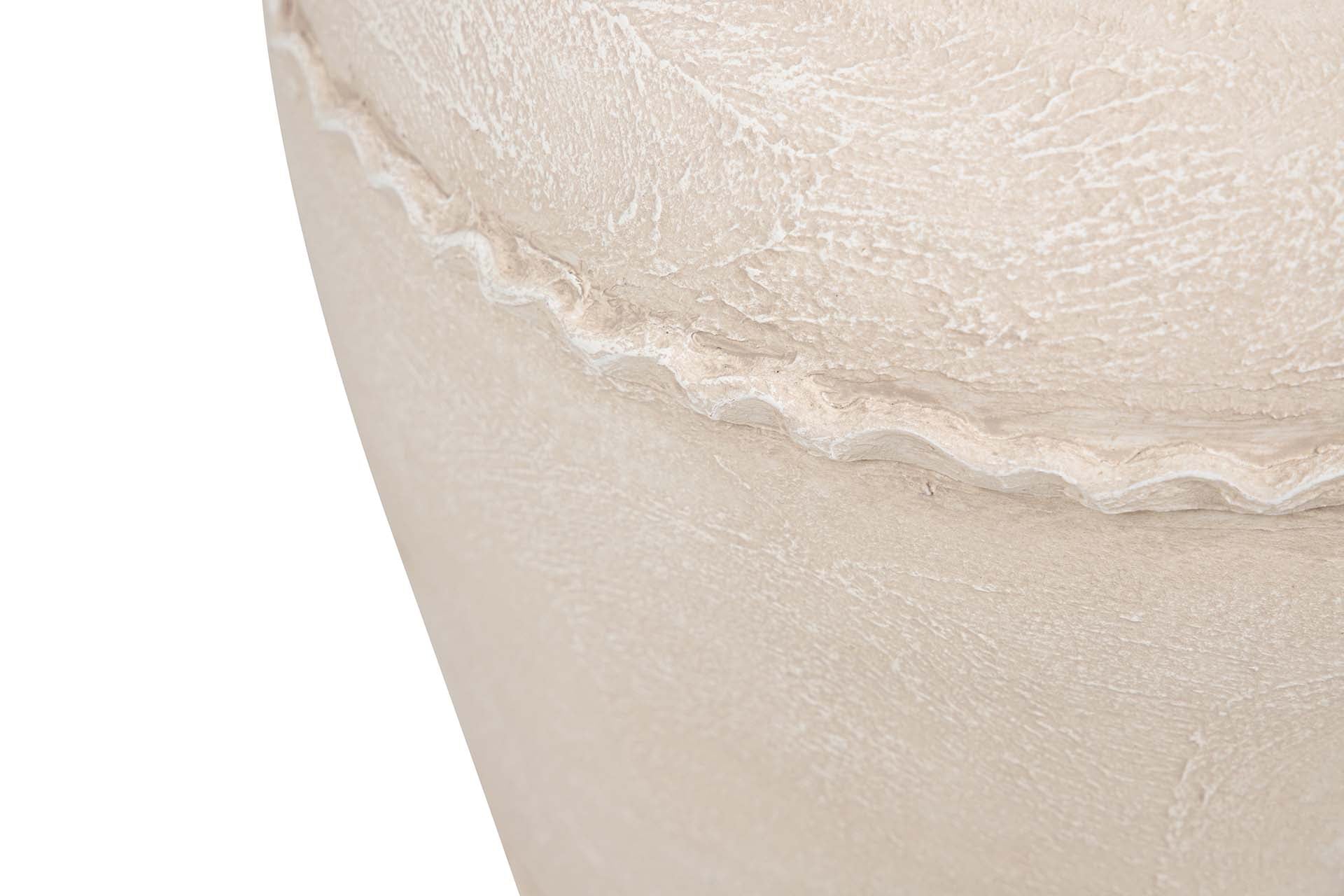 BEIGE CERAMIC VASE 30x30x60 CM