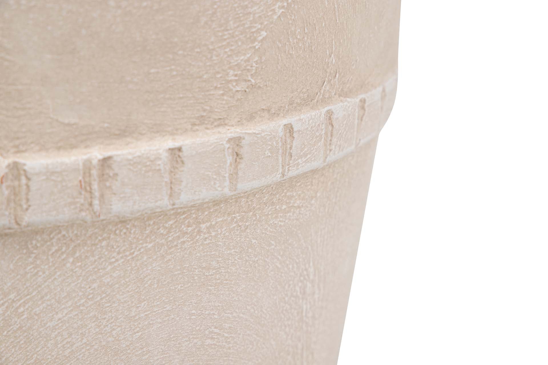 JARRON CERAMICA BEIGE 30x30x60 CM